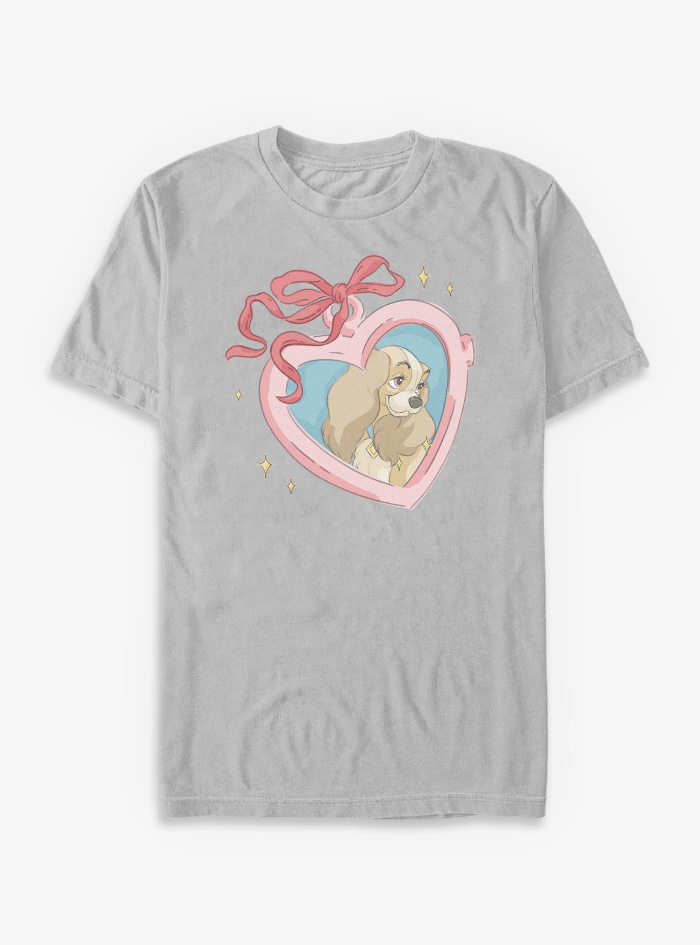 Disney Lady And The Tramp Lady Heart T-Shirt