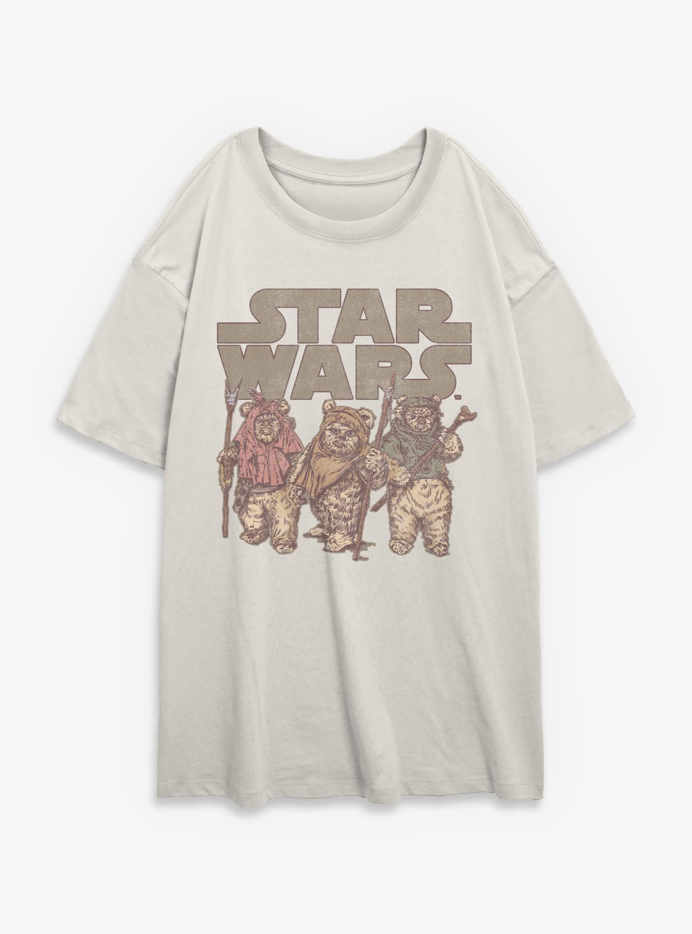Star Wars Ewok Group Girls Oversized T-Shirt, , hi-res