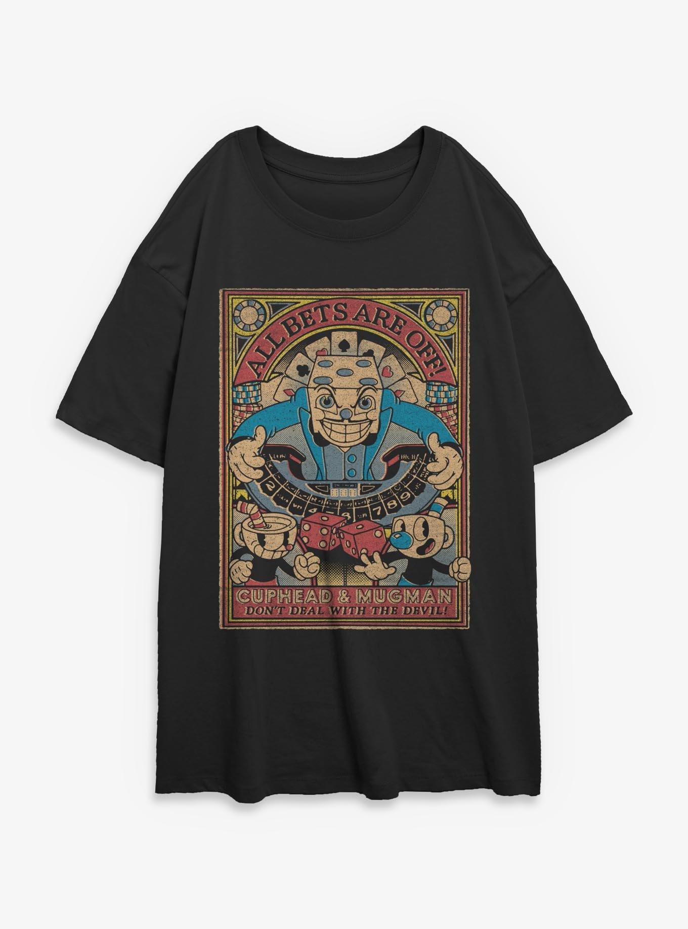Cuphead All Bets Are Off Girls Oversized T-Shirt, , hi-res