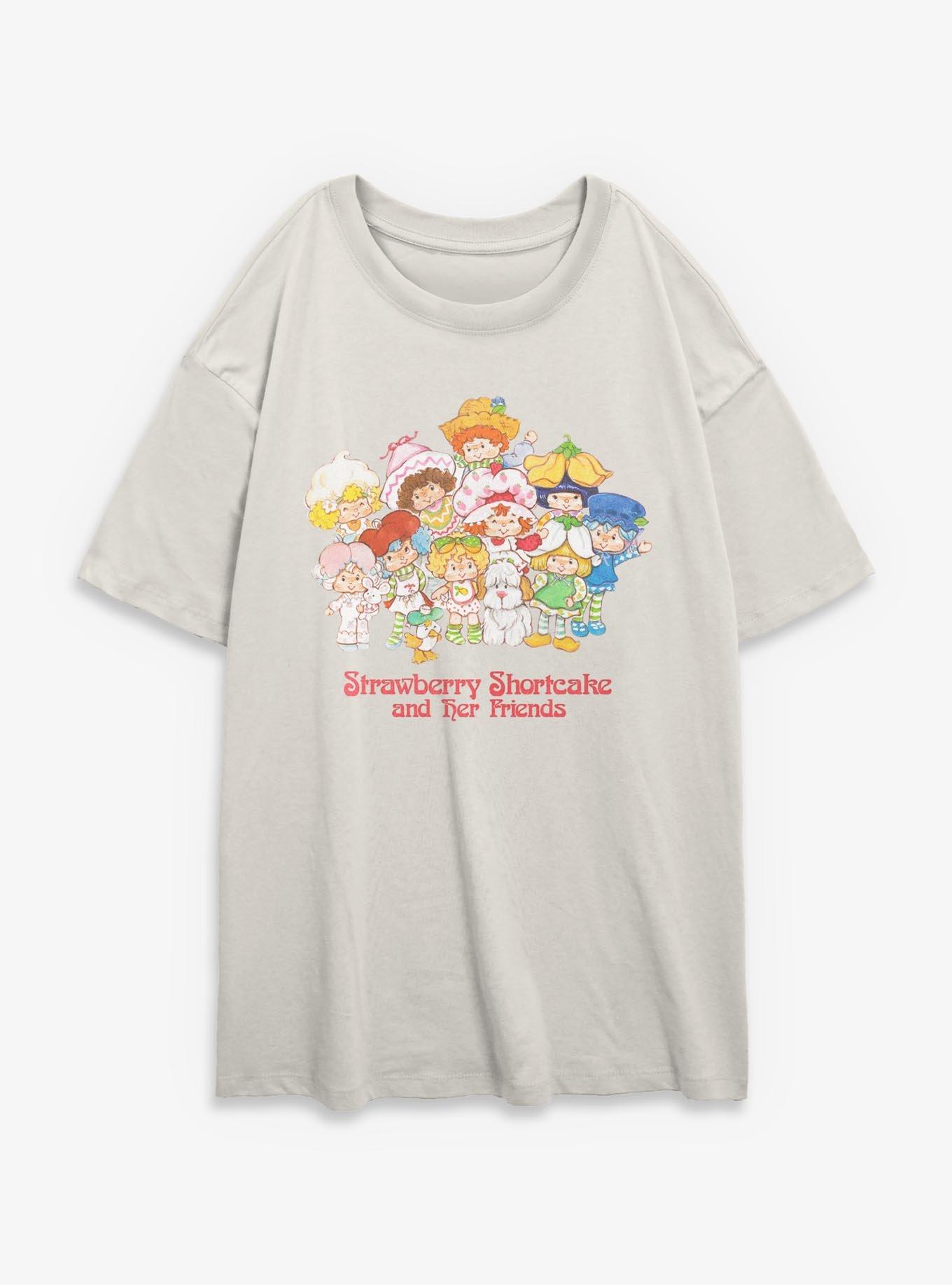 Strawberry Shortcake Strawberry And Her Friends Girls Oversized T-Shirt, EGRET, hi-res