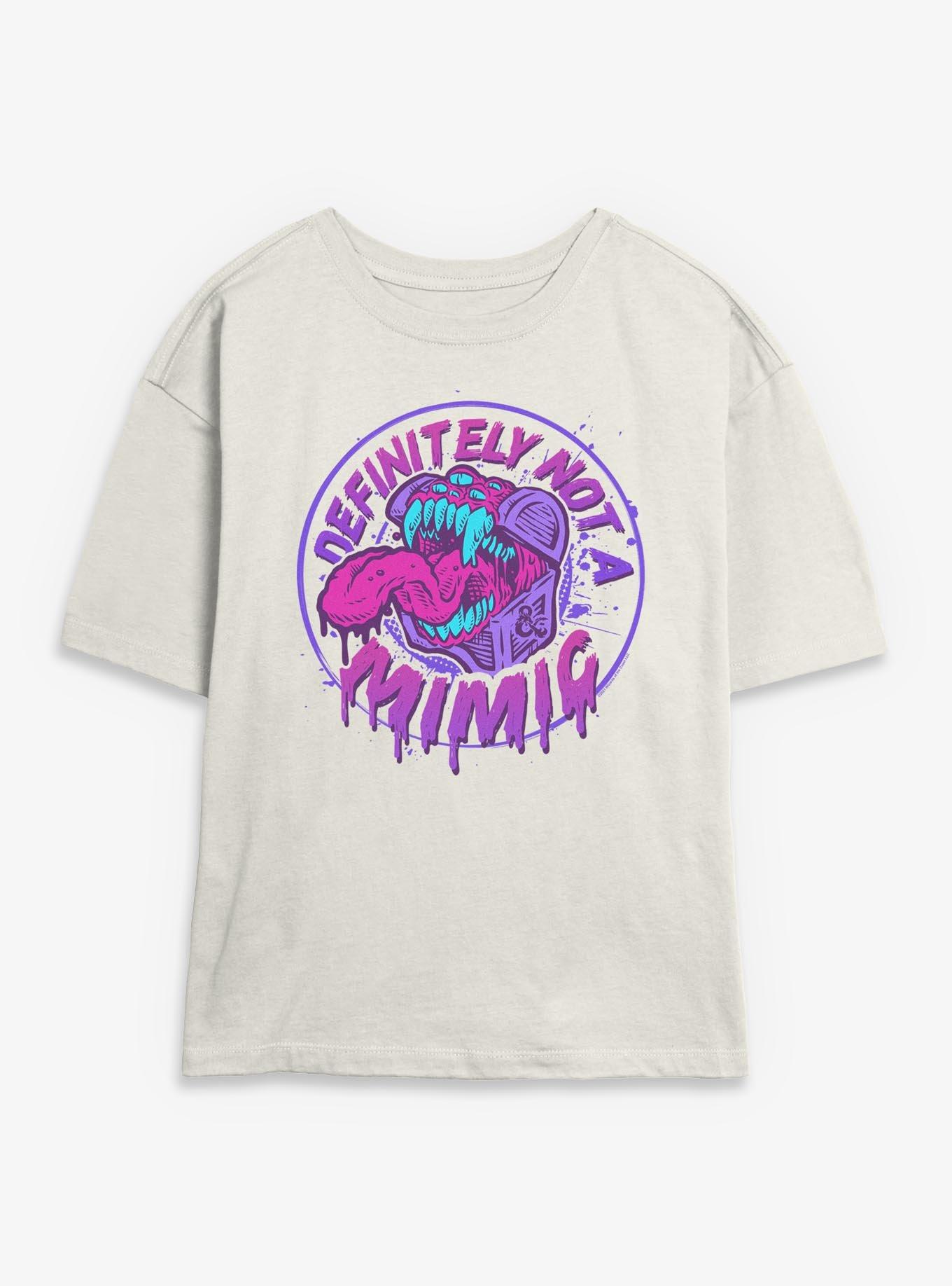 Dungeons & Dragons Defintely Not A Mimic Badge Girls Skimmer T-Shirt, EGRET, hi-res