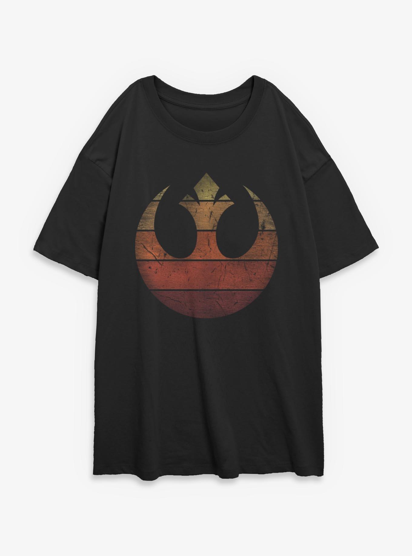 Star Wars Rebel Retro Gradient Girls Oversized T-Shirt, , hi-res