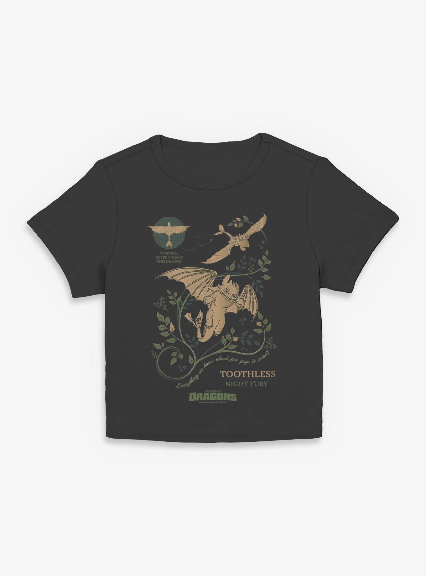 How To Train Your Dragon Toothless Warning Girls Baby T-Shirt, , hi-res
