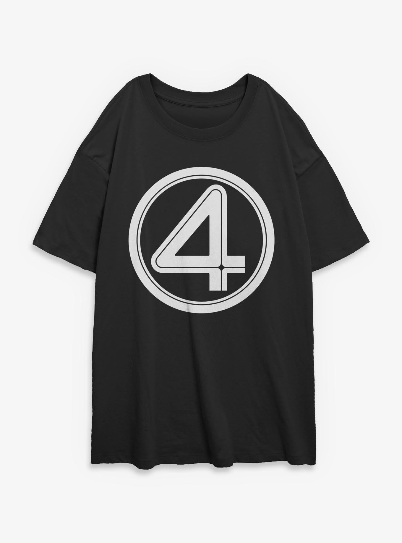 Marvel Fantastic Four Logo Girls Oversized T-Shirt, , hi-res