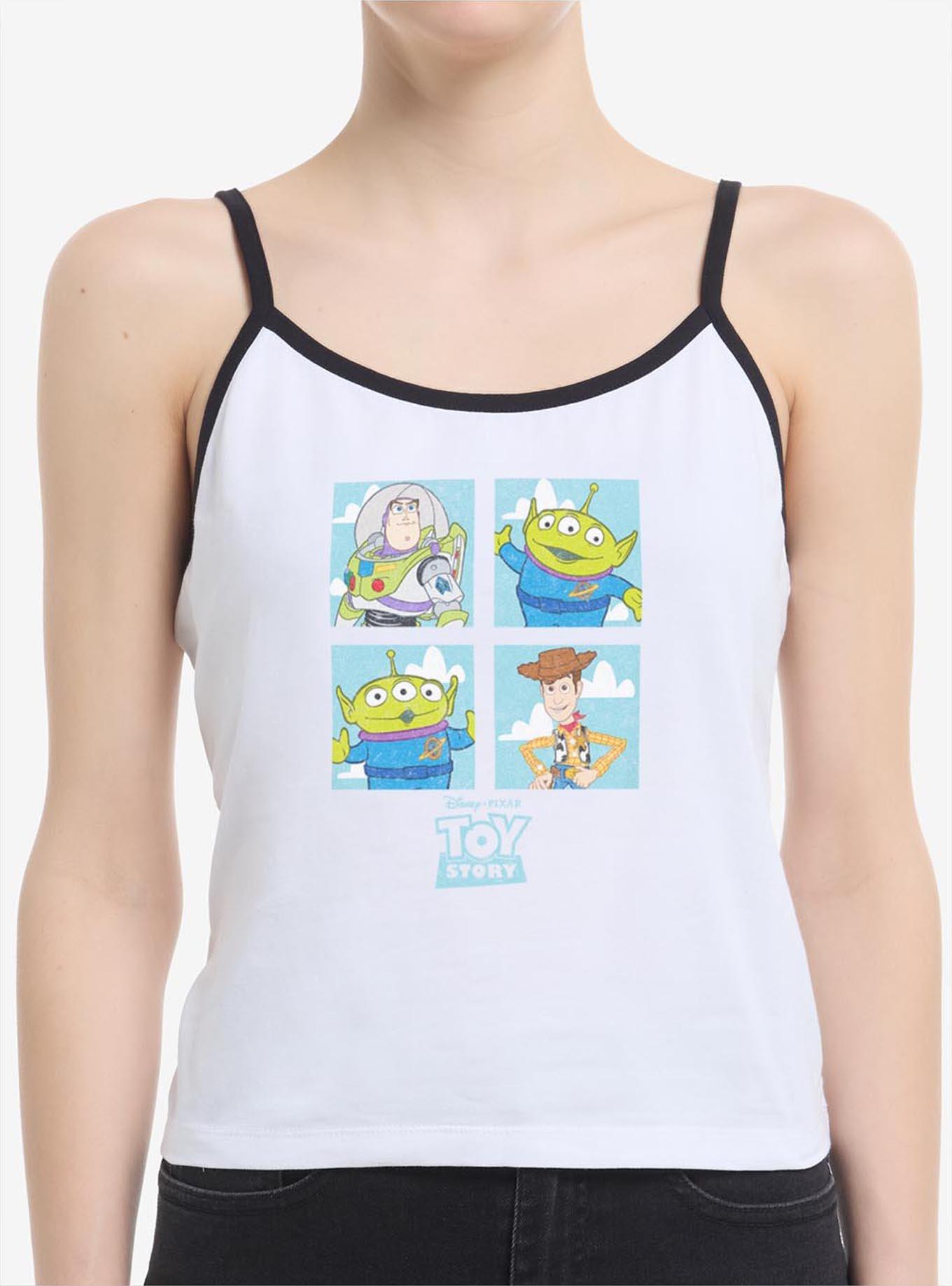 Disney Pixar Toy Story Buzz Woody Alien Panels Girls Cami Tank, , hi-res