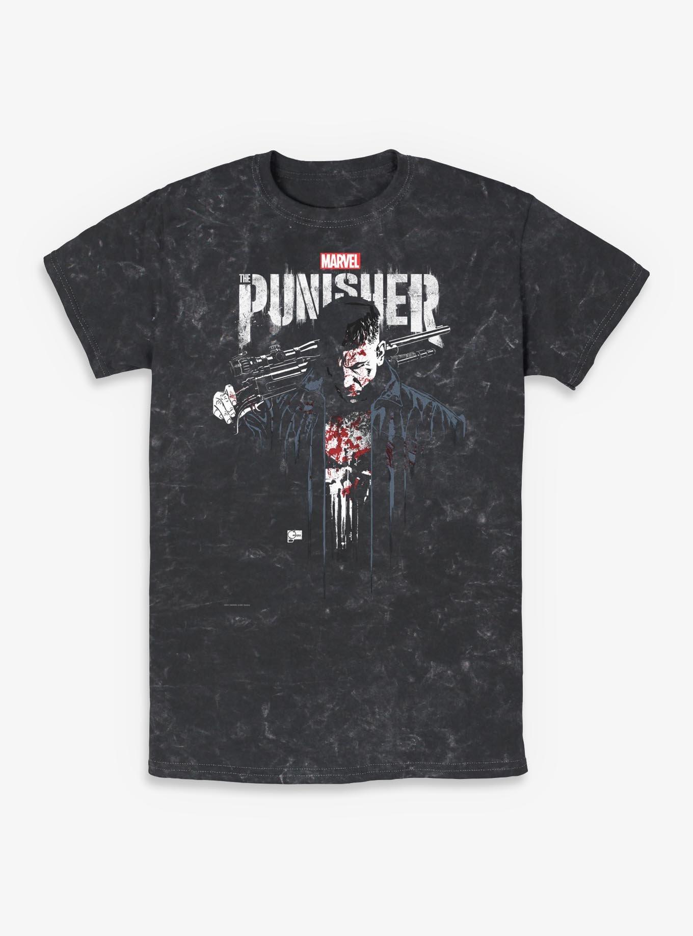 Marvel Punisher Downfall Mineral Wash T-Shirt, , hi-res