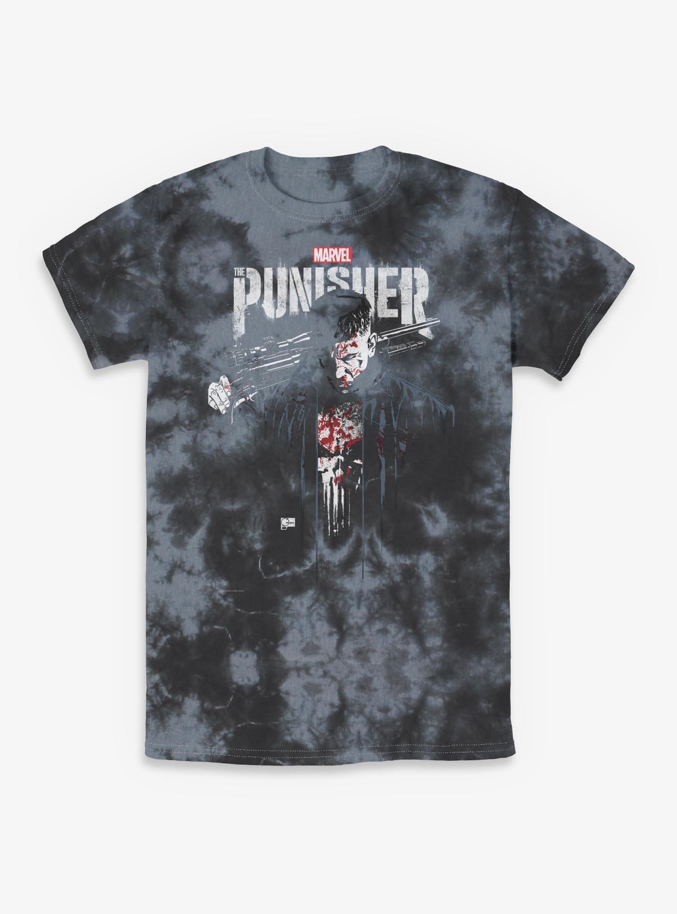NULL Marvel Punisher Downfall Tie-Dye T-Shirt