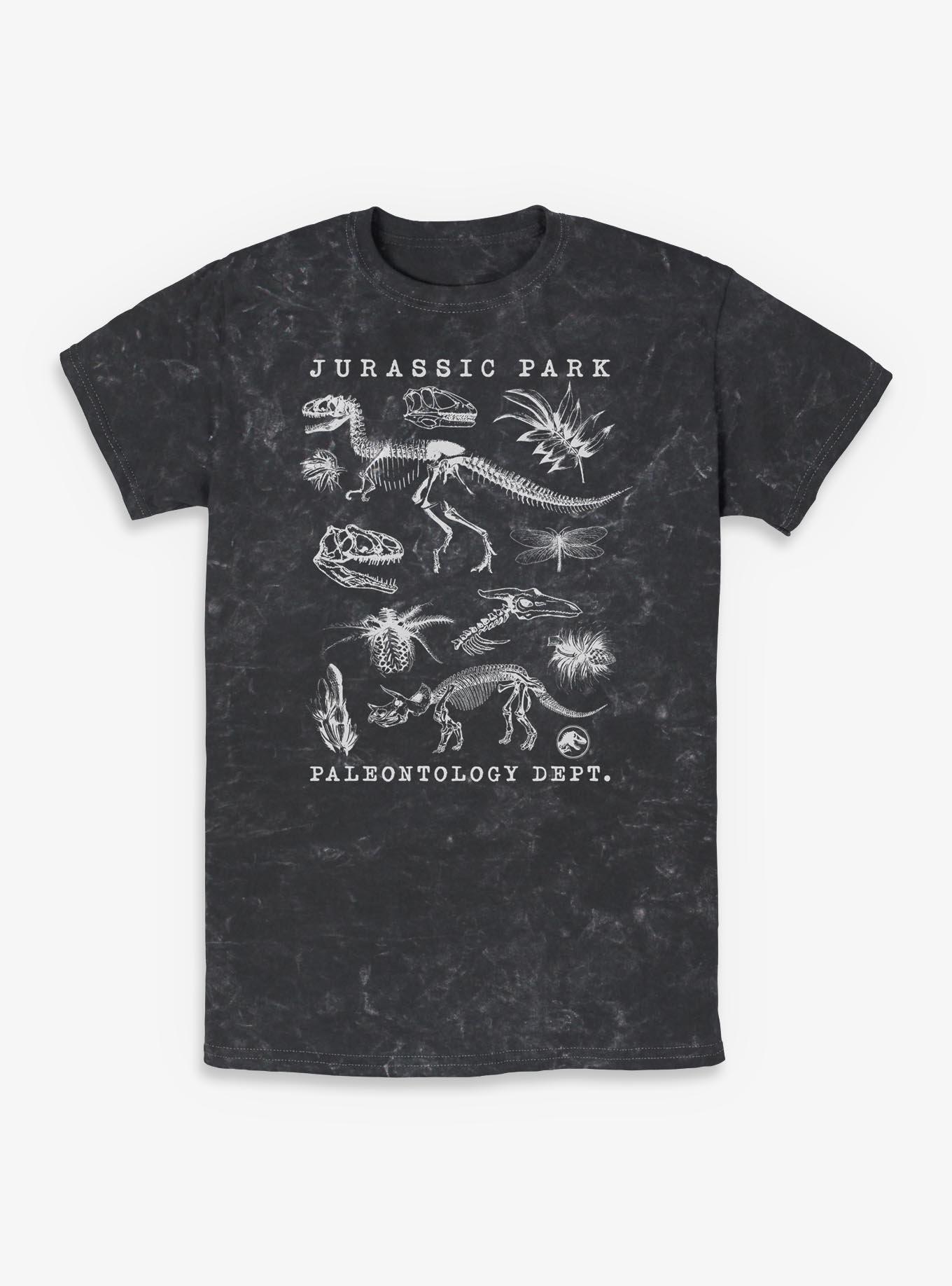 Jurassic Park Flora & Fauna Mineral Wash T-Shirt, BLACK, hi-res