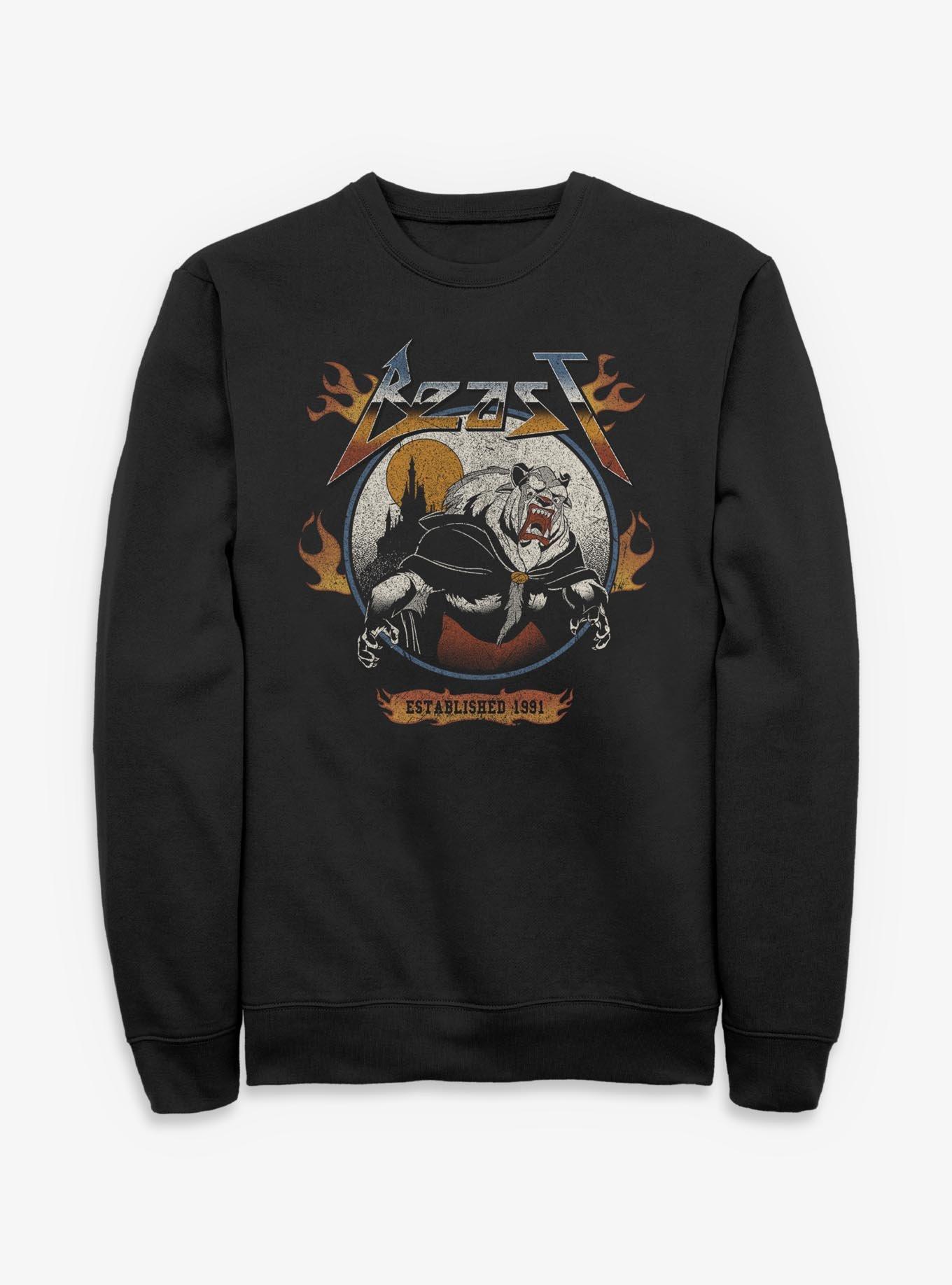 NULL Disney Beauty and the Beast Metal Beast Established 1991 Sweatshirt