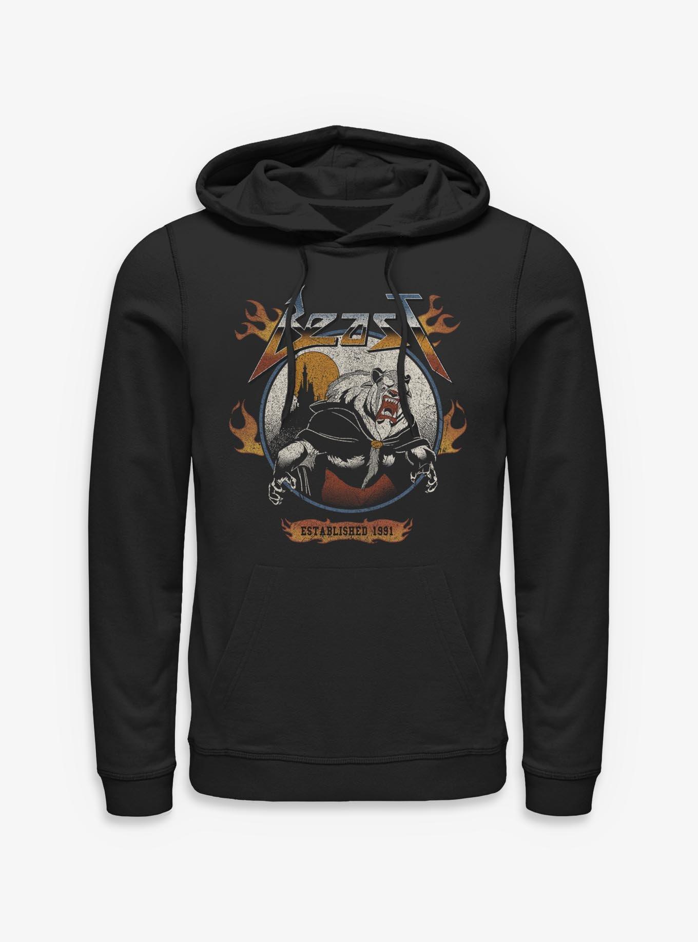 NULL Disney Beauty and the Beast Metal Beast Established 1991 Hoodie