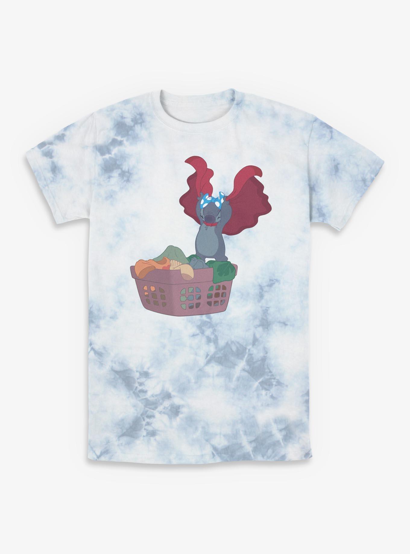 Disney Lilo & Stitch Laundry Tie-Dye T-Shirt, WHITEBLUE, hi-res