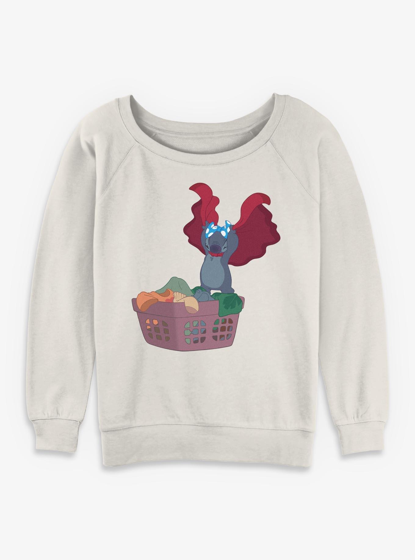 NULL Disney Lilo & Stitch Laundry Girls Slouchy Sweatshirt