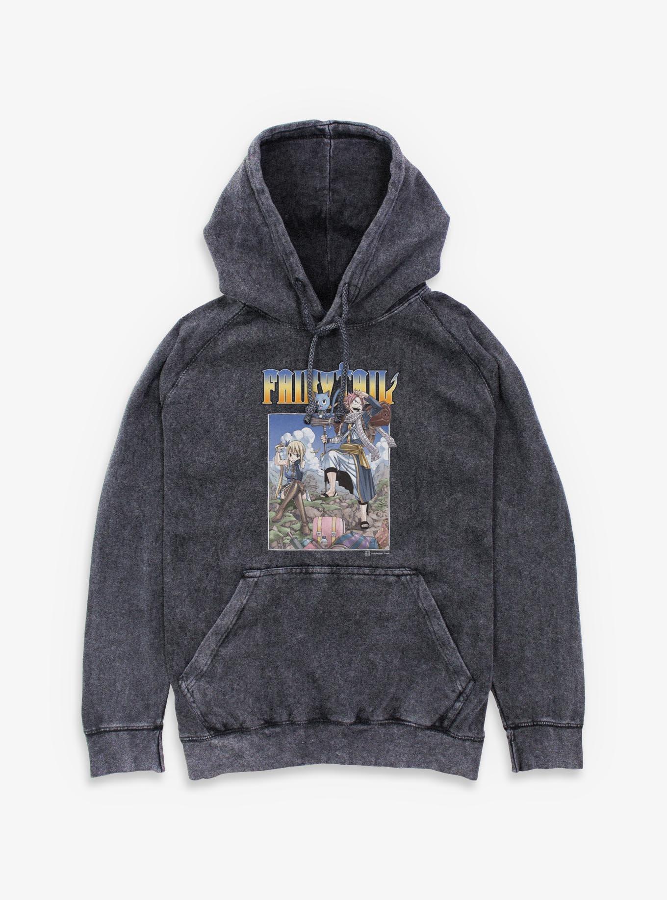 NULL Fairy Tail On A Mission Mineral Wash Hoodie