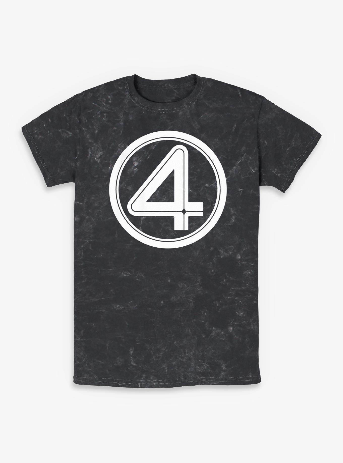NULL Marvel Fantastic Four Logo Mineral Wash T-Shirt
