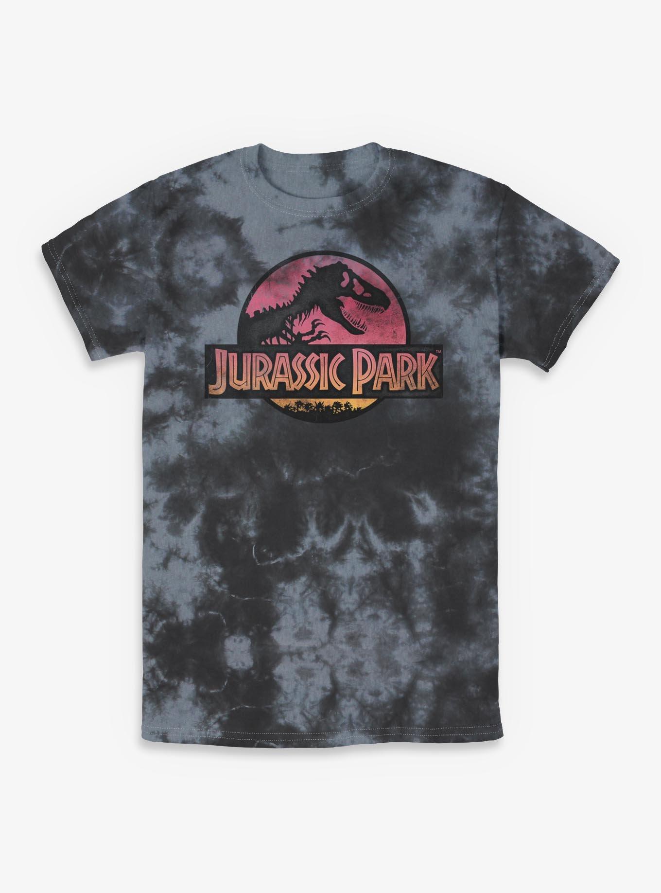 NULL Jurassic Park Logo Tie-Dye T-Shirt