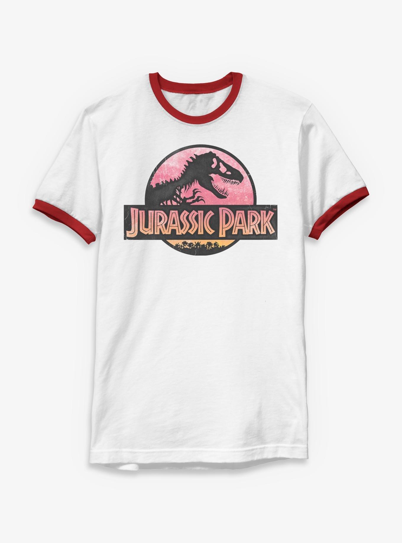 Jurassic Park Logo Ringer T-Shirt, , hi-res