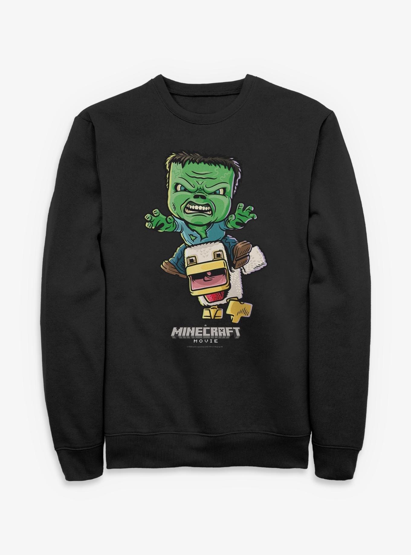 A Minecraft Movie Chicken Jockey Sweatshirt, , hi-res