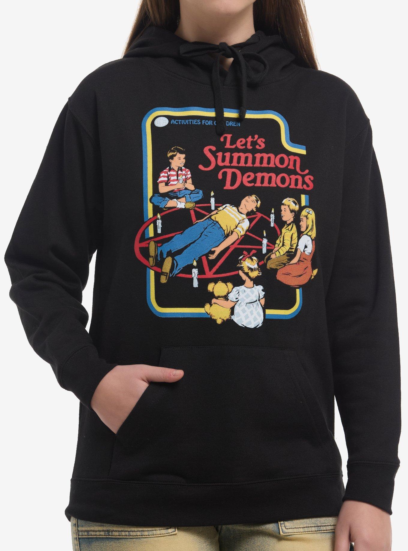 Let's Summon Demons Hoodie By Steven Rhodes, , hi-res