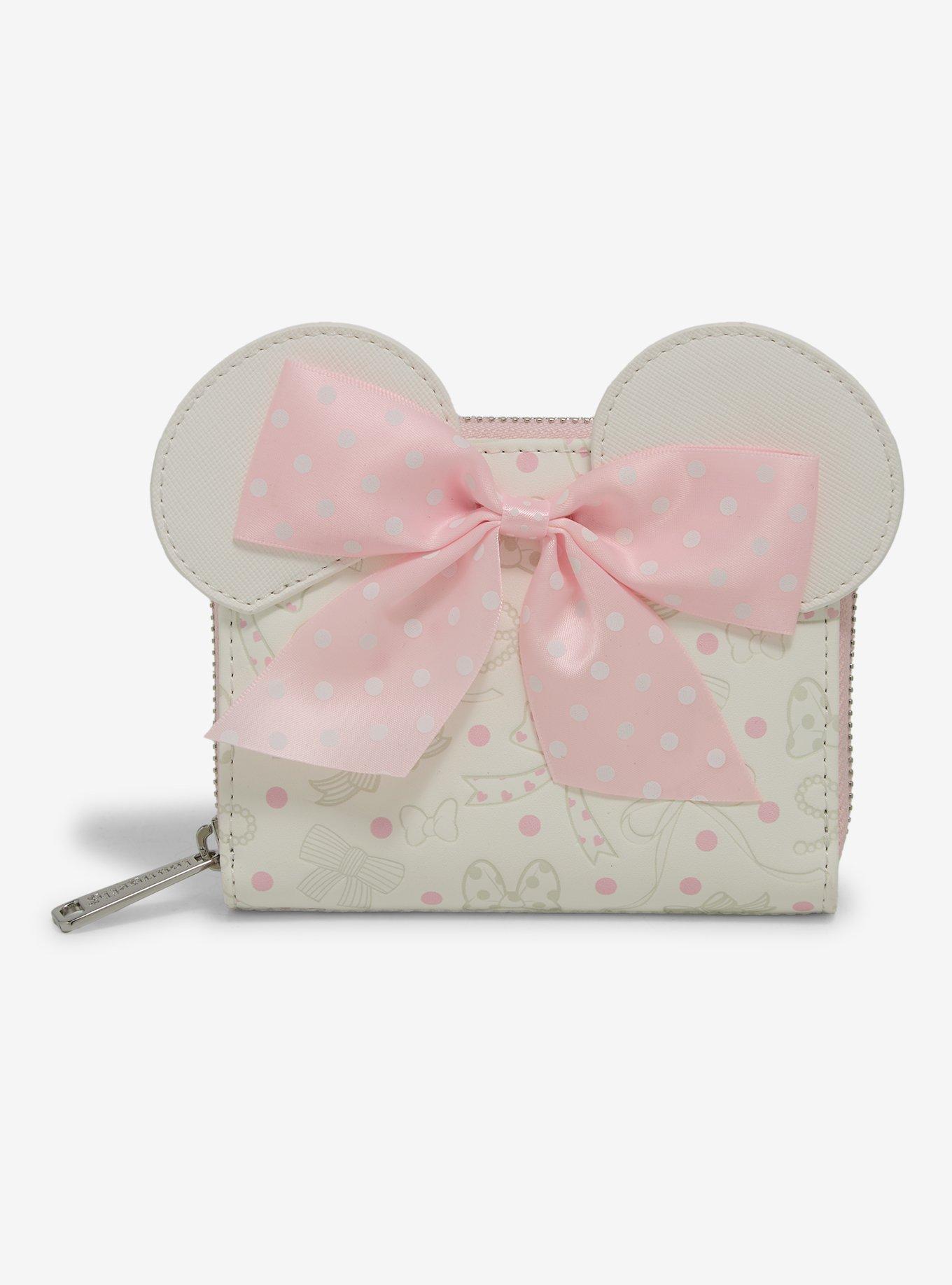 Loungefly Disney Minnie Mouse Ribbon Bows Zip Wallet - BoxLunch Exclusive, , hi-res