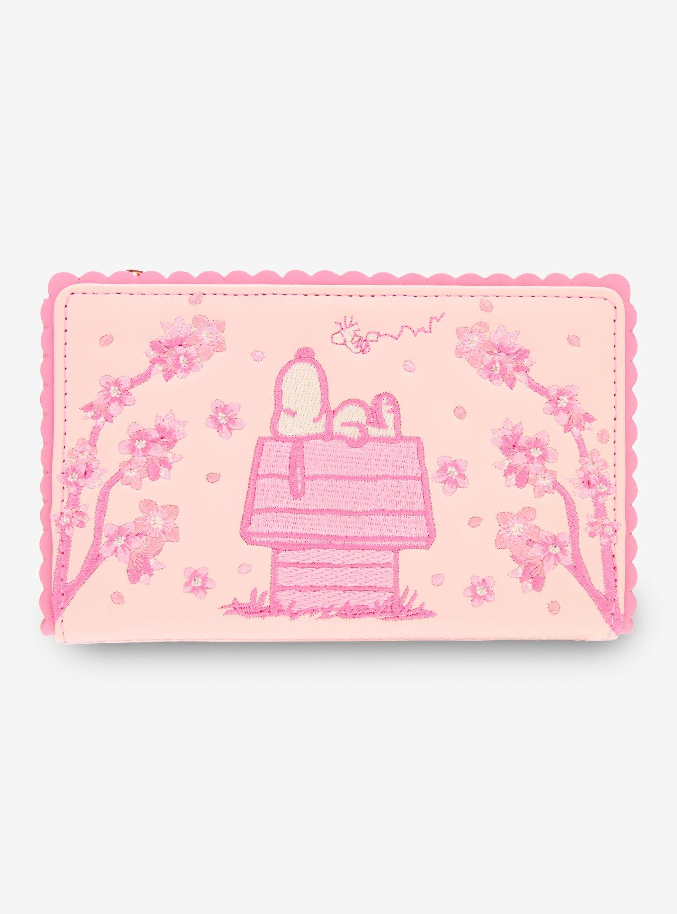 Loungefly Peanuts Snoopy Cherry Blossom Wallet - BoxLunch Exclusive, , hi-res