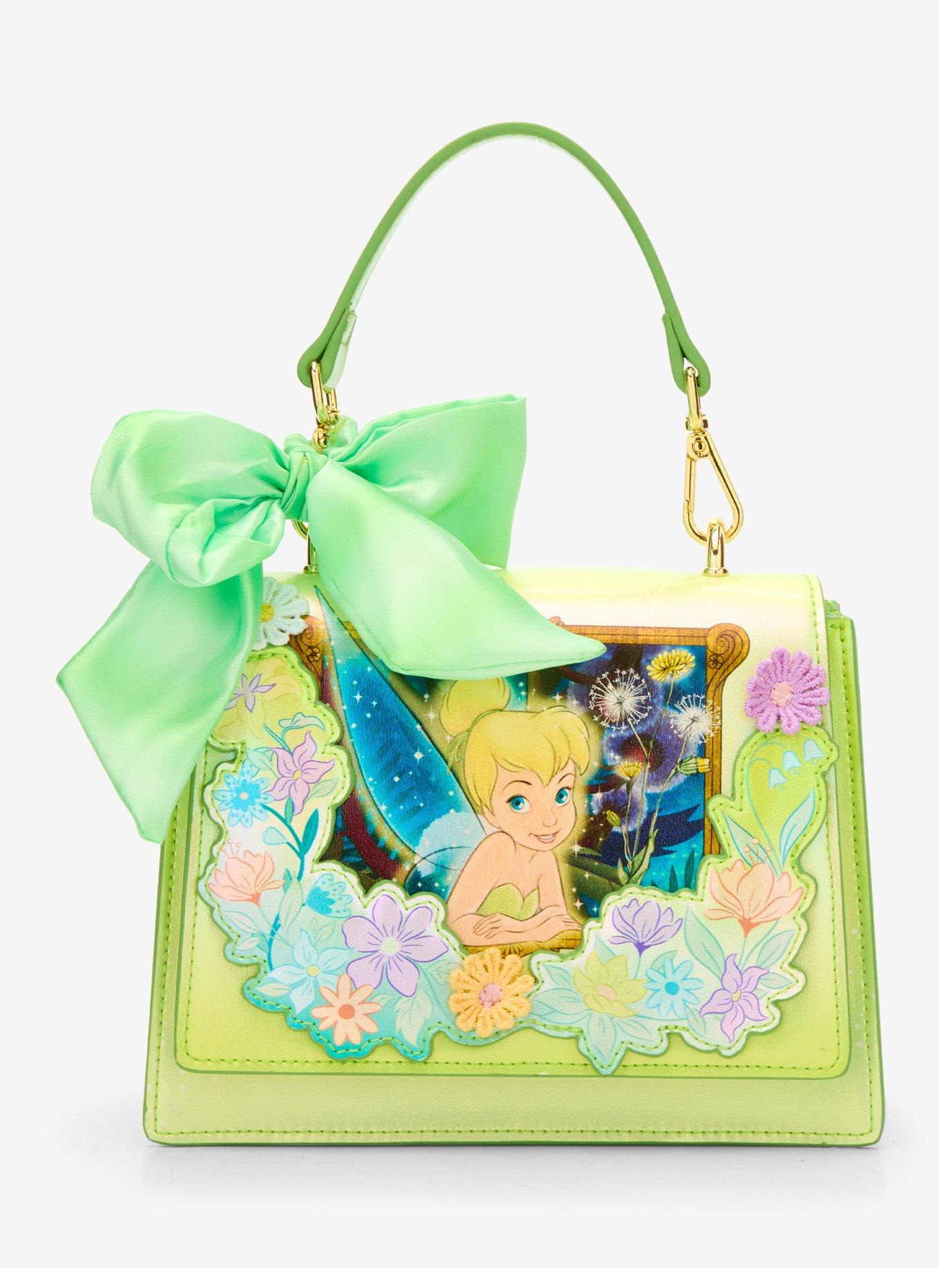 Loungefly Disney Peter Pan Tinker Bell Flower Iridescent Crossbody Bag &mdash; BoxLunch Exclusive, , hi-res