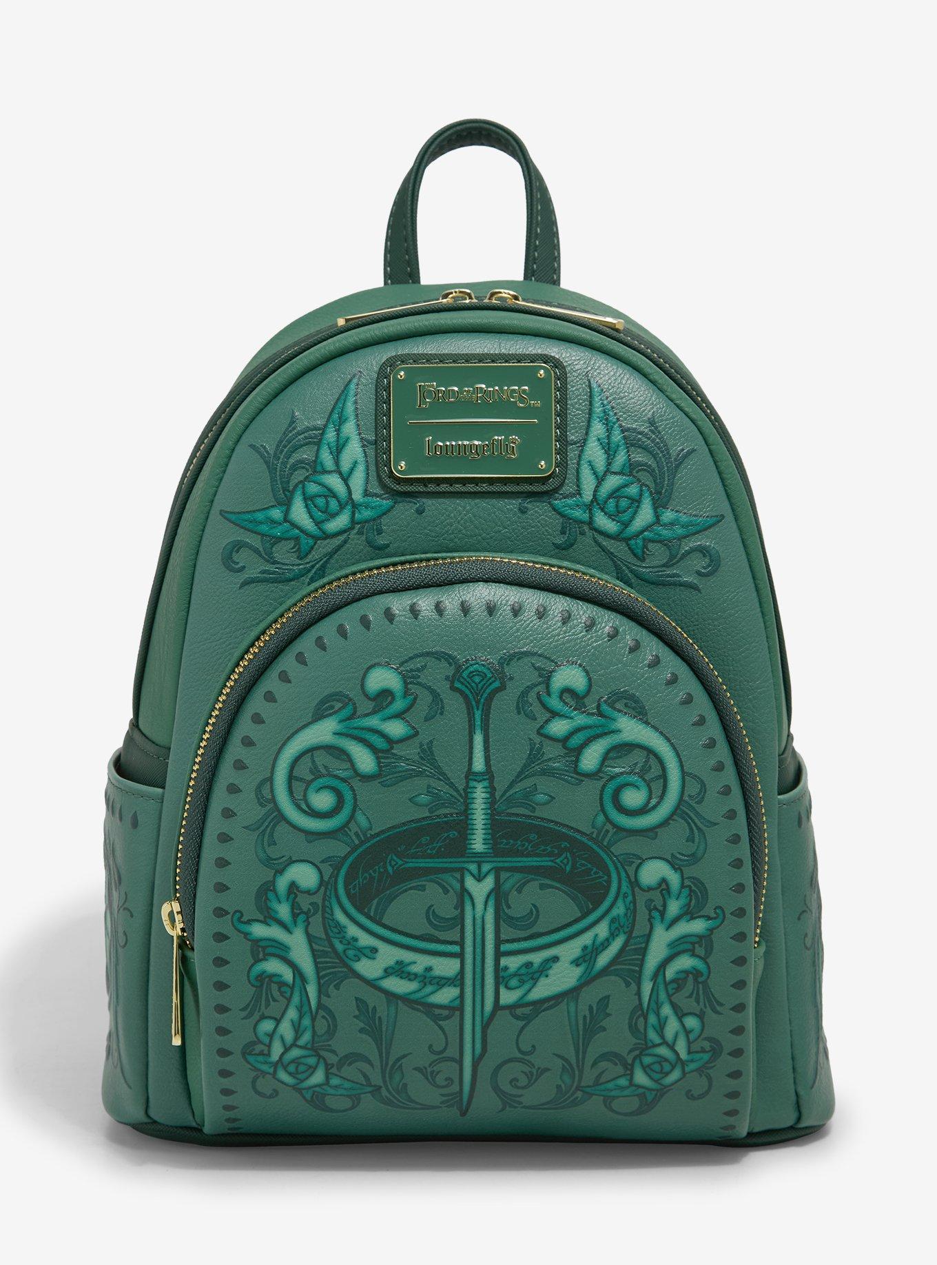 Loungefly The Lord of the Rings Green Icons Mini Backpack - BoxLunch Exclusive, , hi-res