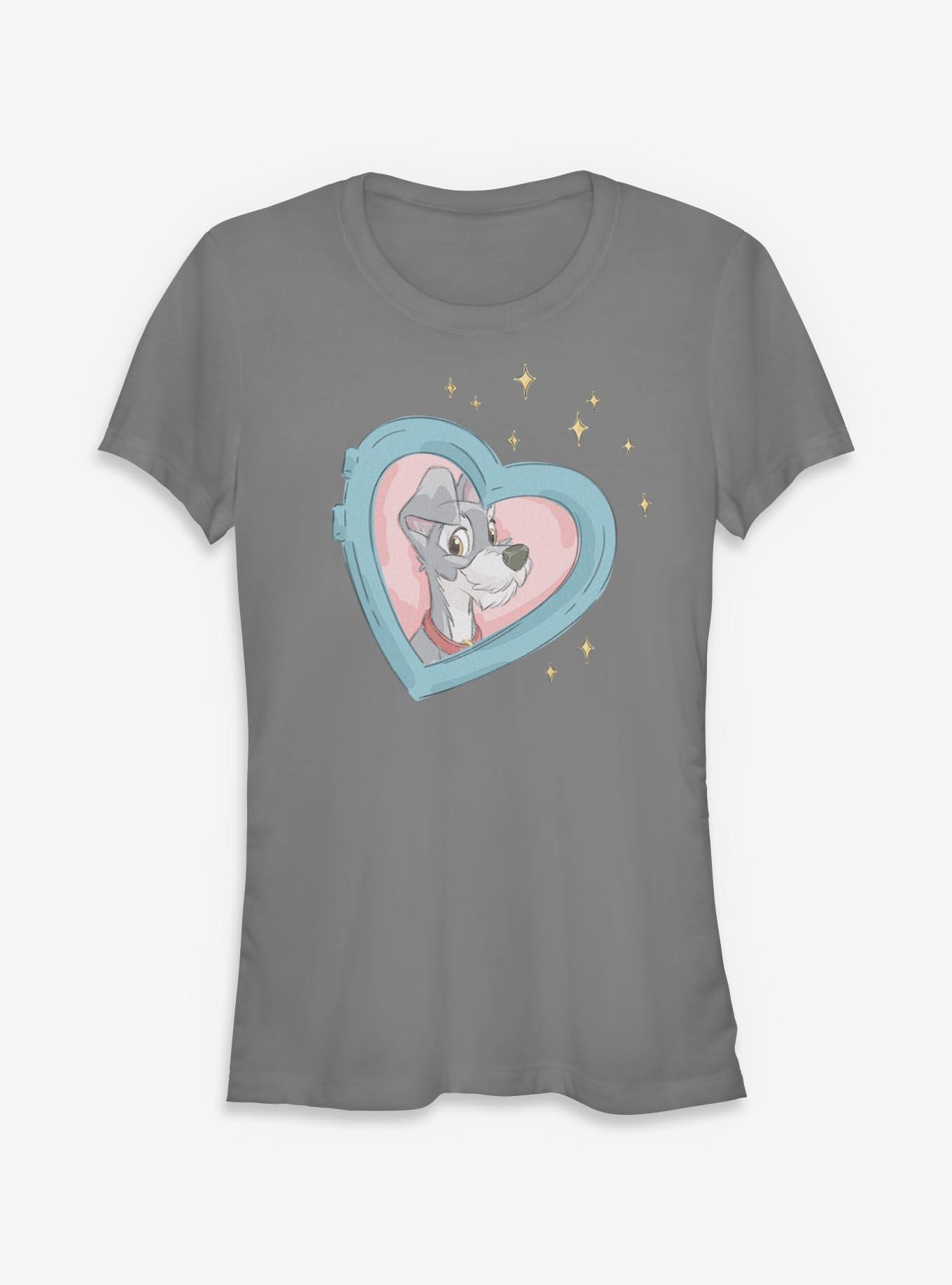 Disney Lady And The Tramp Tramp Heart Girls T-Shirt, , hi-res
