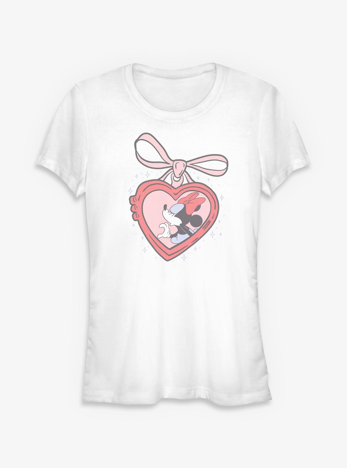 Disney Minnie Mouse Minnie Heart Locket Girls T-Shirt
