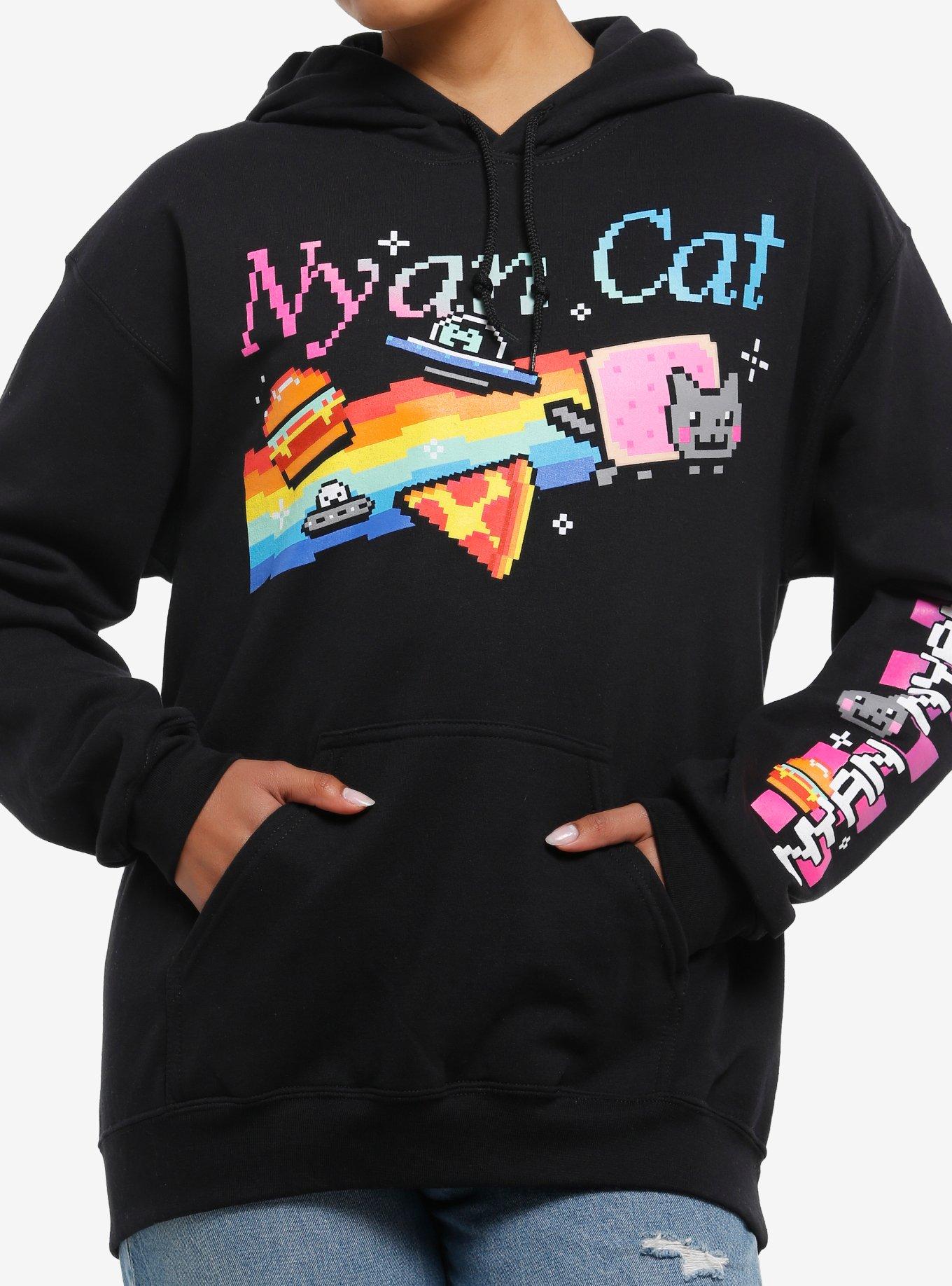 Nyan Cat Rainbow Hoodie, , hi-res