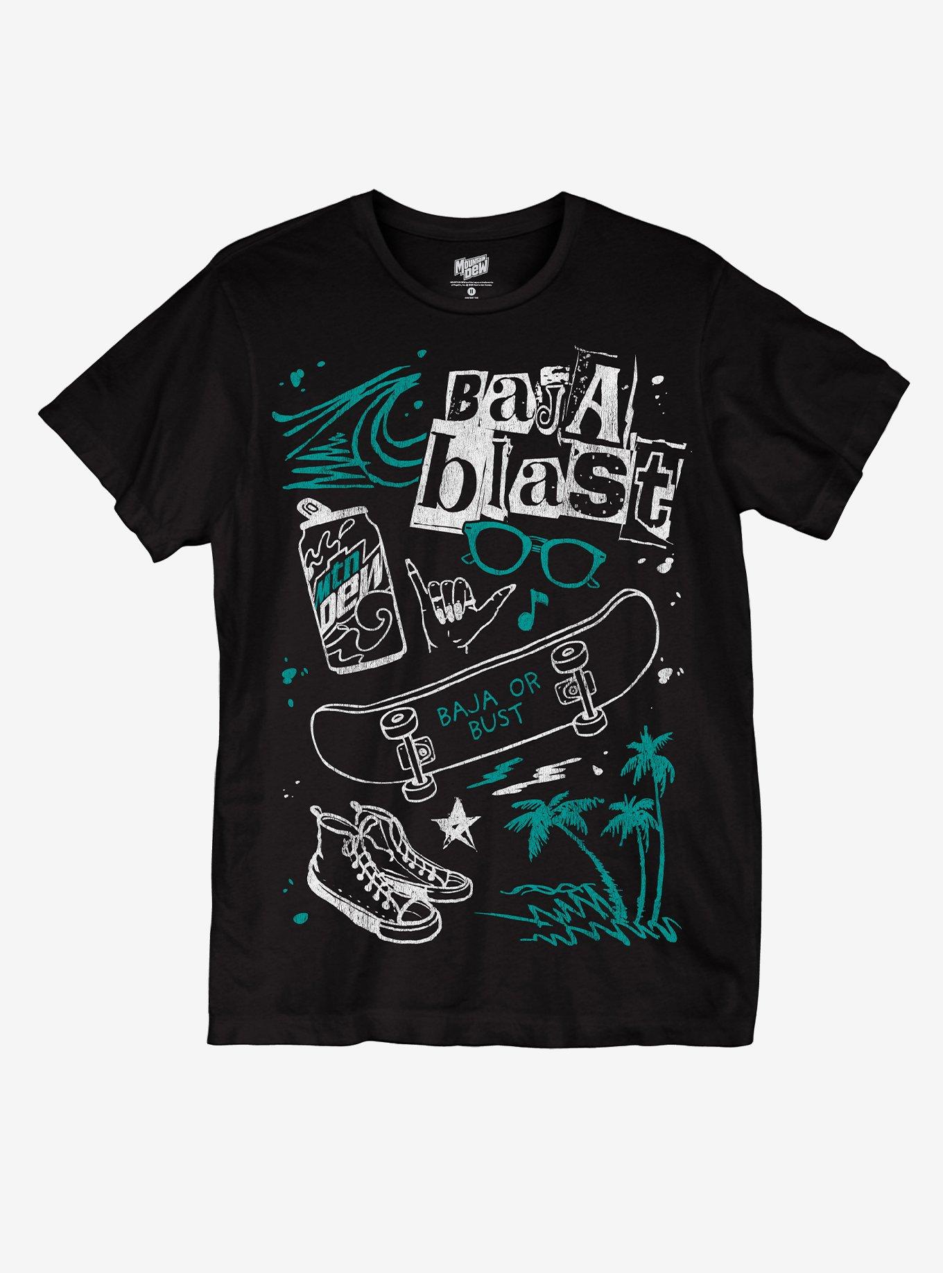 Mountain Dew Baja Blast Collage T-Shirt, , hi-res