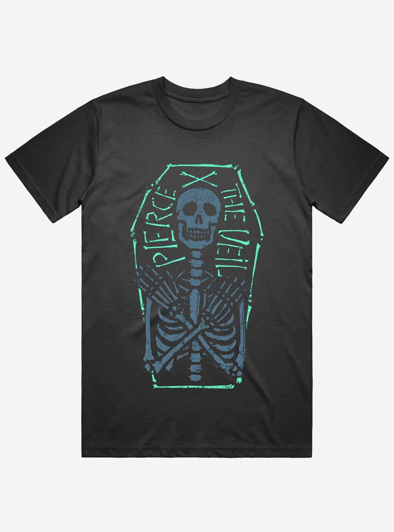 Pierce The Veil Skeleton Coffin T-Shirt, , hi-res