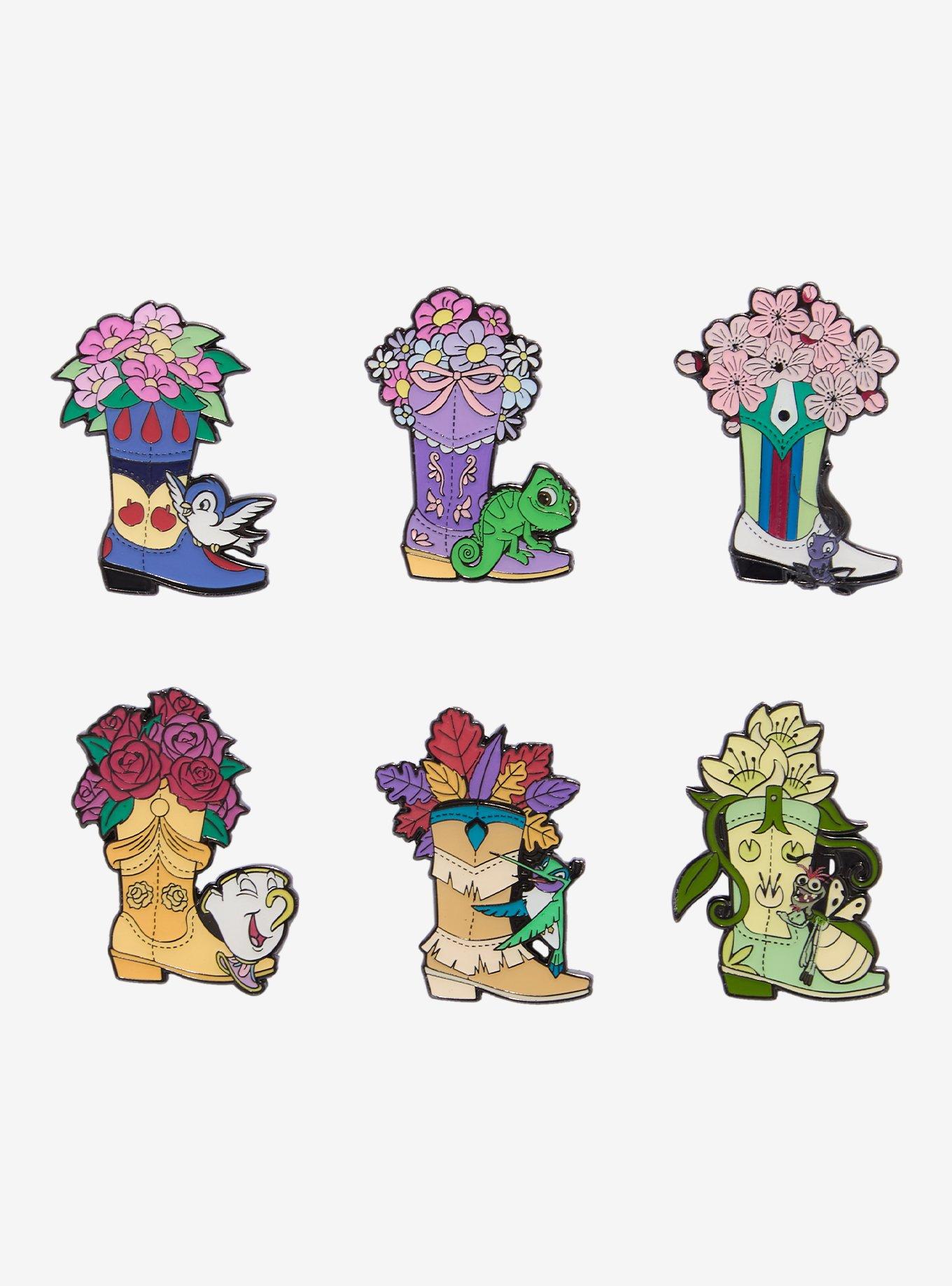 Loungefly Disney Princess Boot Bouquet Blind Box Enamel Pin, , hi-res
