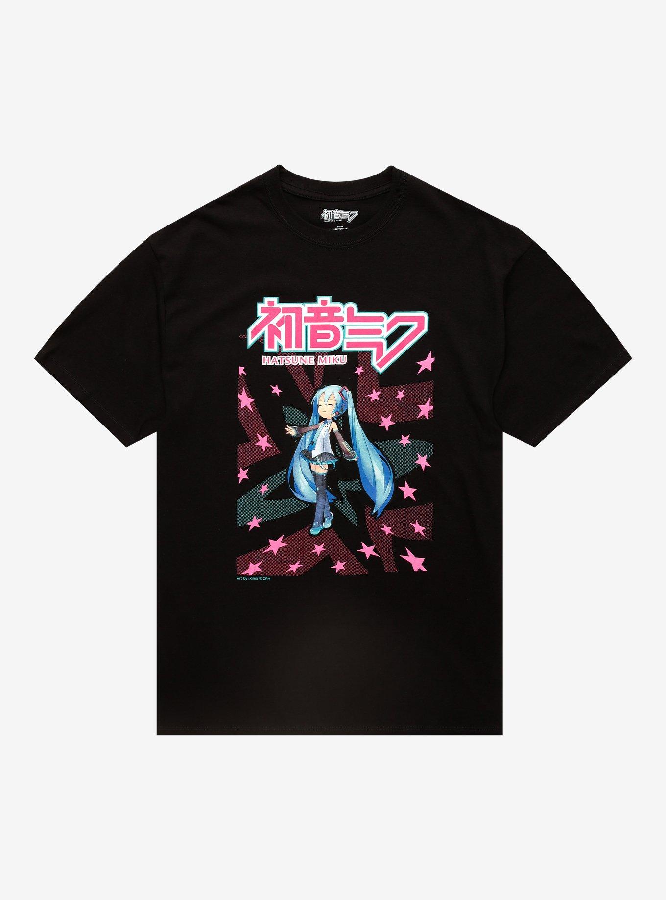 Hatsune Miku Star Background T-Shirt, , hi-res