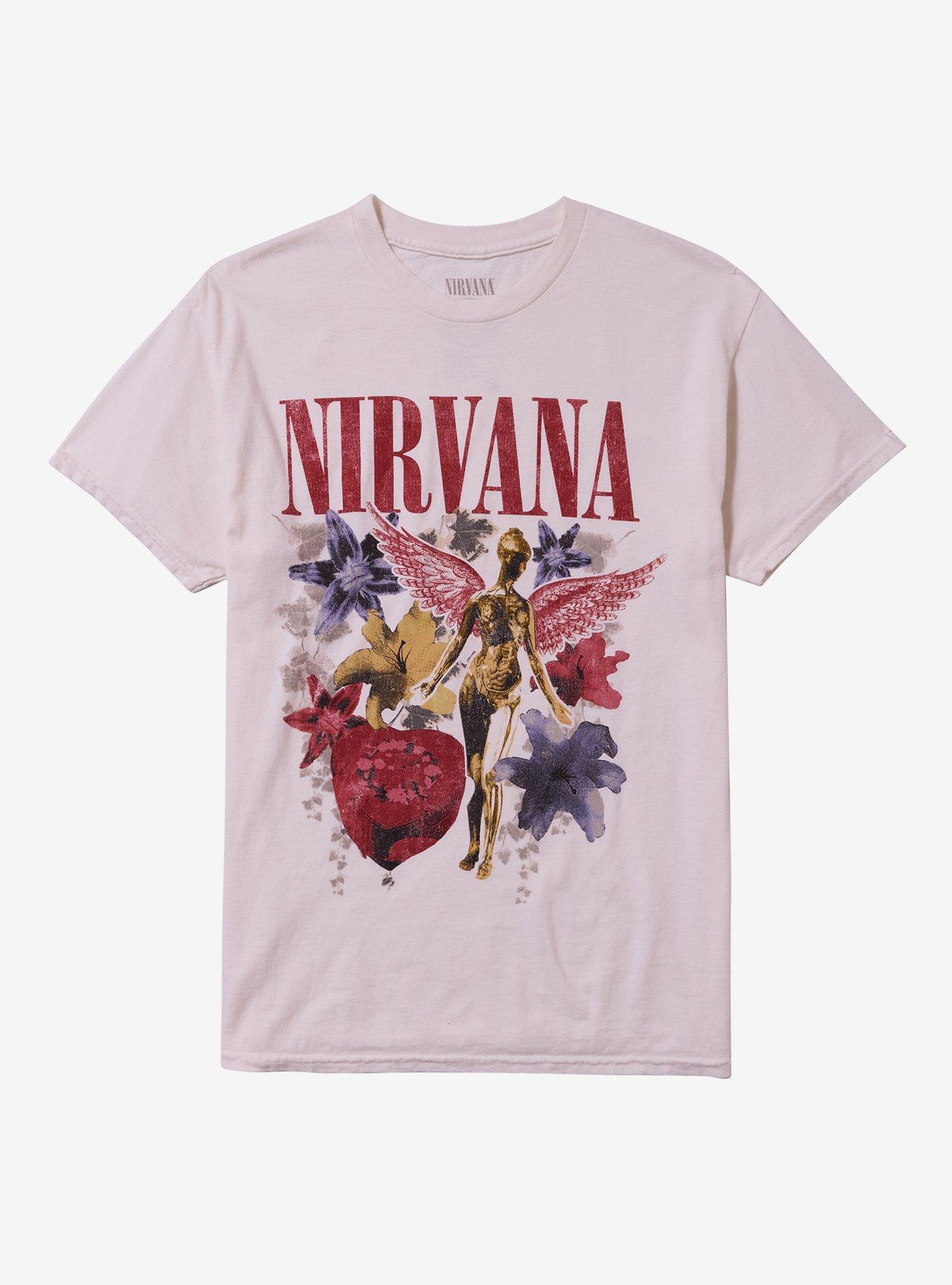 Nirvana In Utero Flowers Girls T-Shirt | Hot Topic