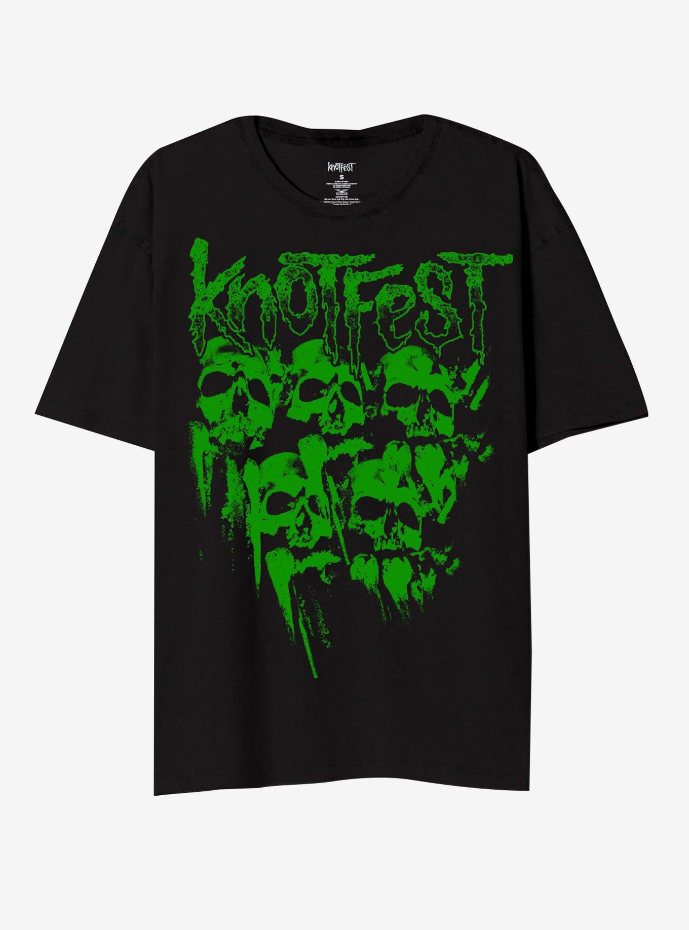 Slipknot Knot Fest Skulls Glow-In-The-Dark T-Shirt, , hi-res