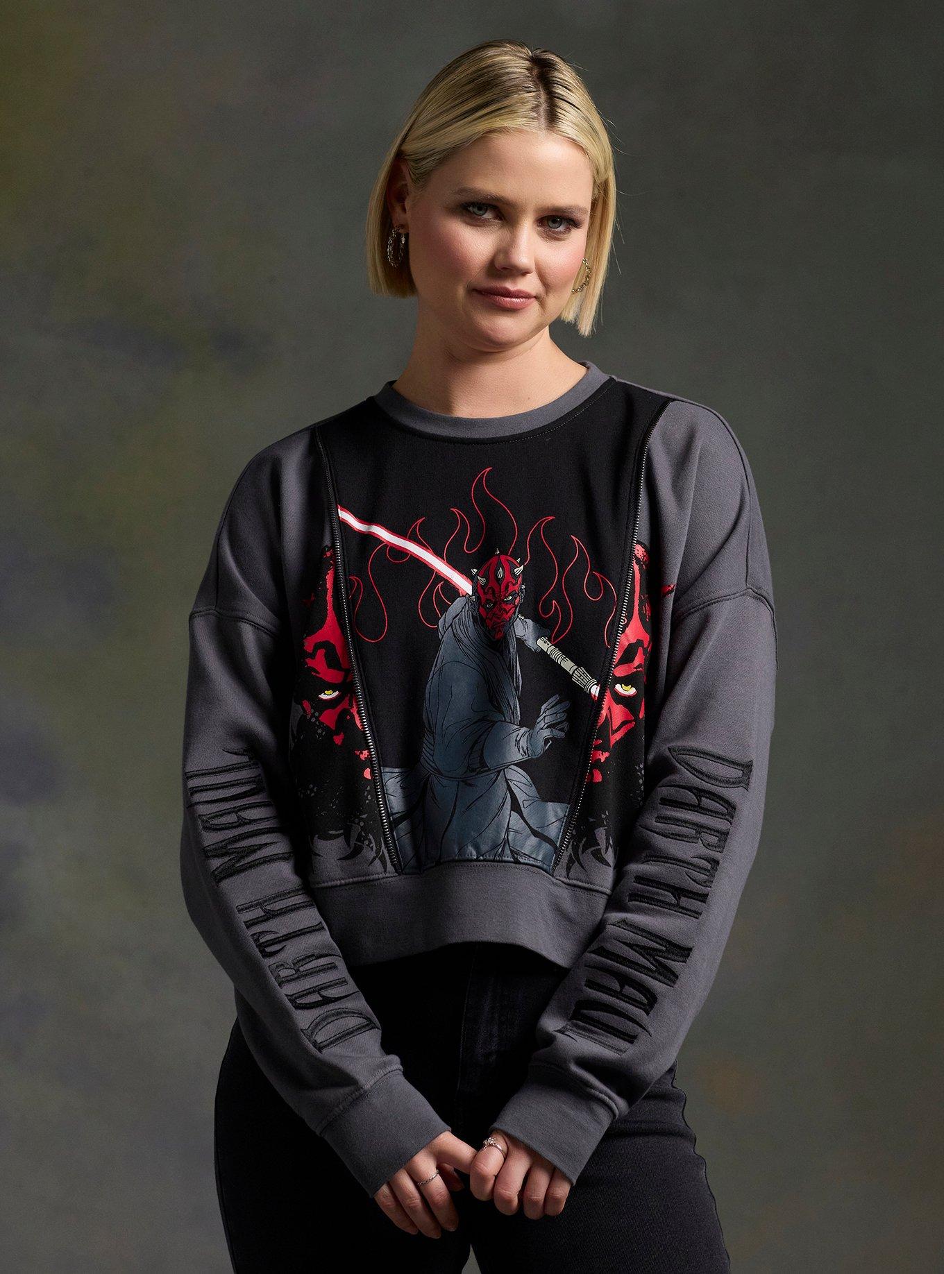 Her Universe Star Wars Darth Maul Split Crop Sweatshirt Her Universe Exclusive, , hi-res