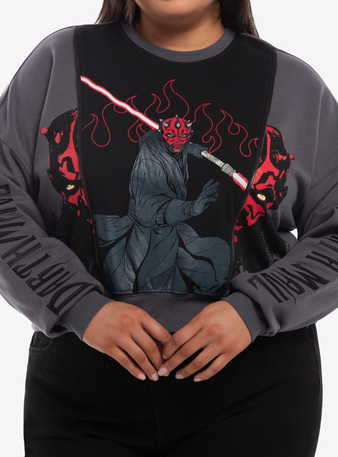 Her Universe Star Wars Darth Maul Split Crop Sweatshirt Plus Size Her Universe Exclusive, , hi-res