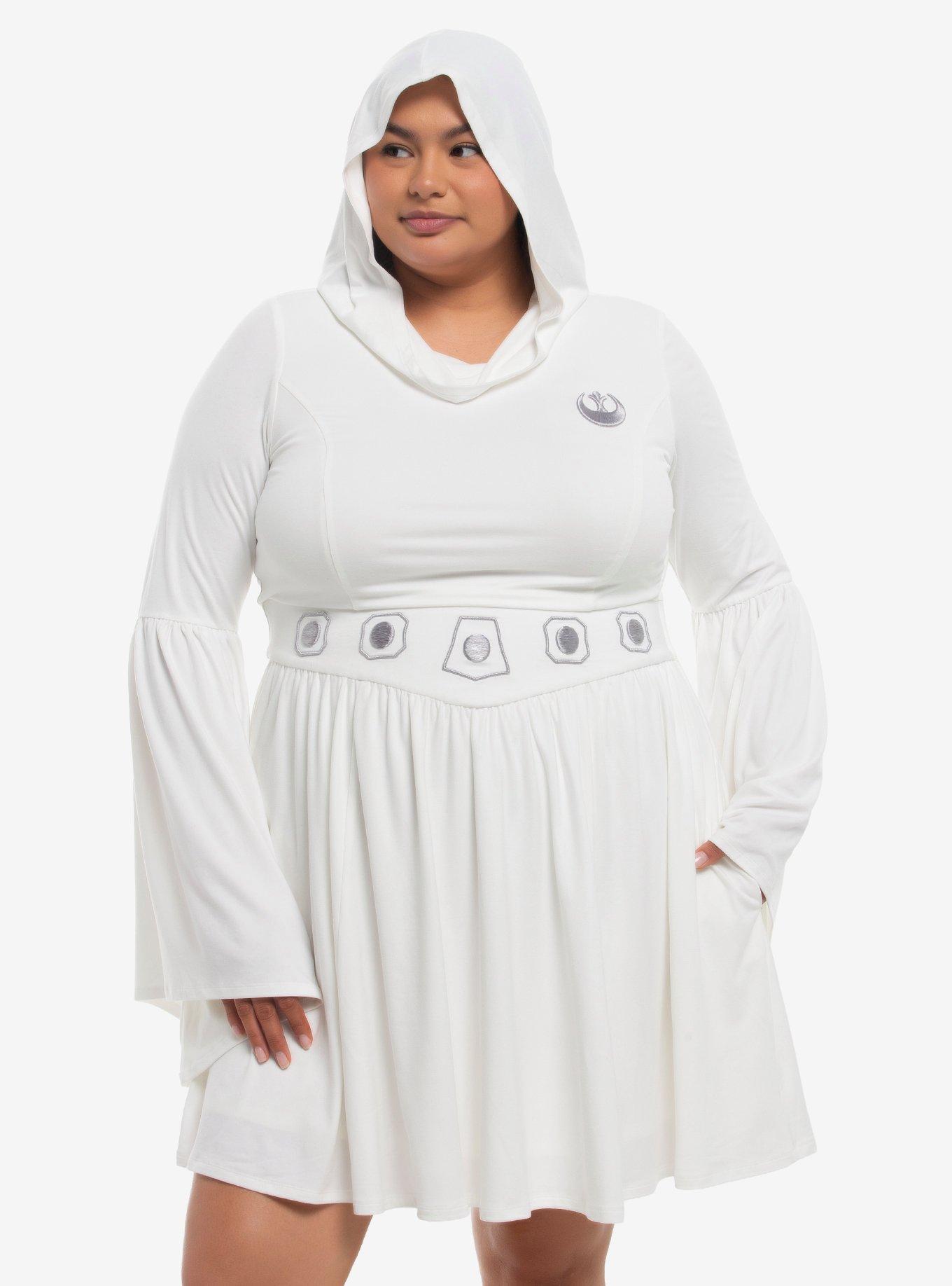 Her Universe Star Wars Princess Leia Hooded Dress Plus Size Her Universe Exclusive, , hi-res
