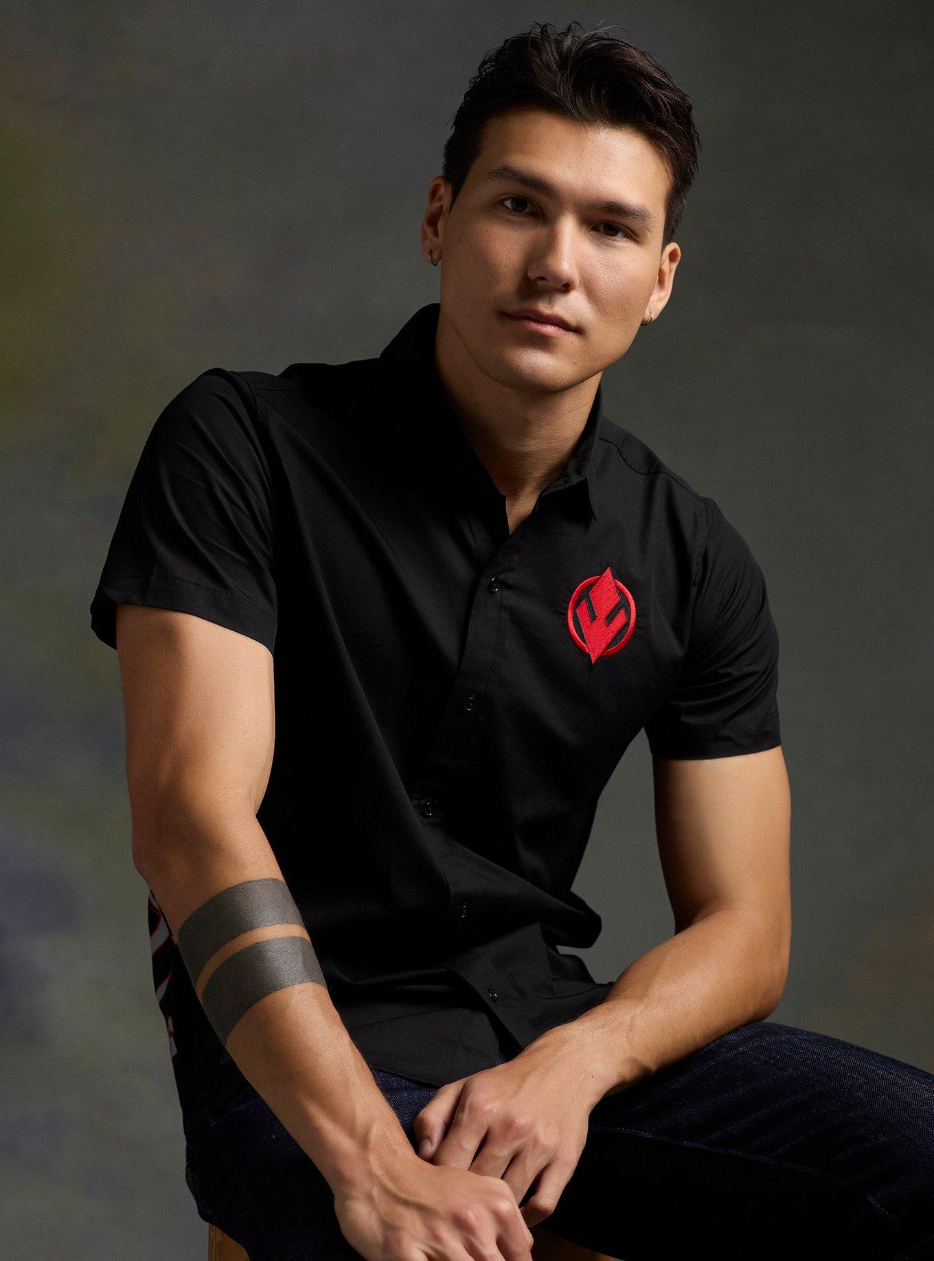 Our Universe Star Wars Darth Maul Woven Button-Up Our Universe Exclusive, , hi-res