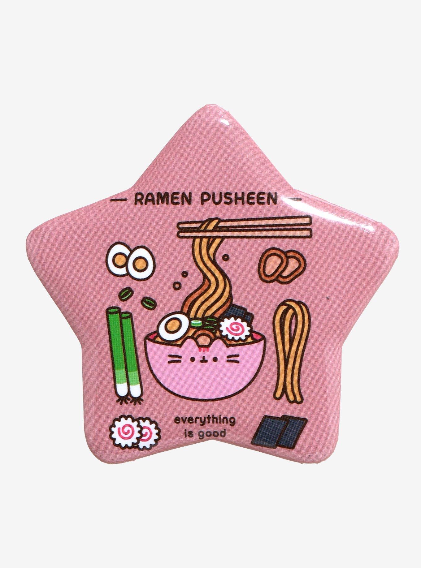 Pusheen Ramen Star Button, , hi-res