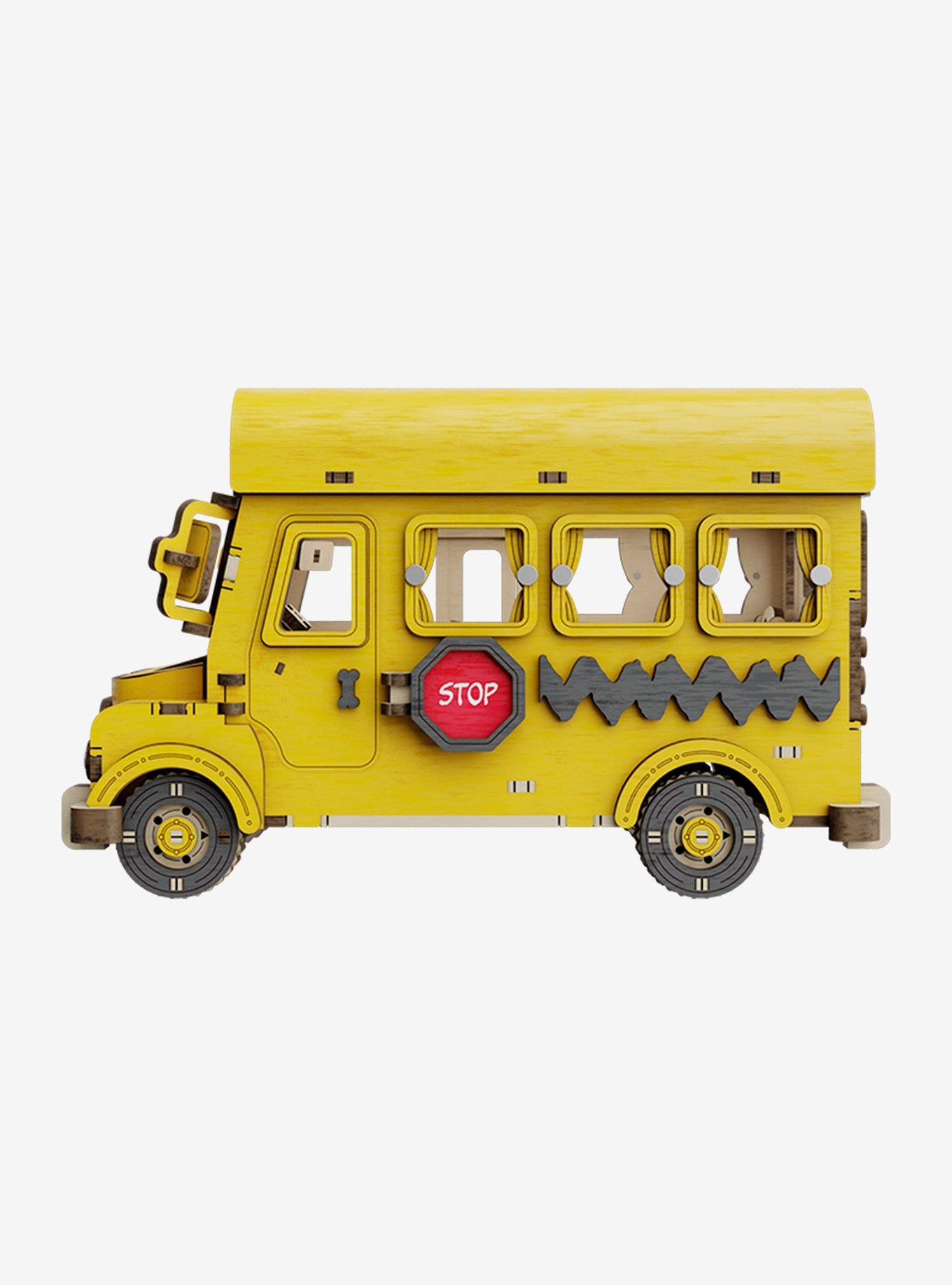 PEANUTS JUMBO BUS 50周年記念モデル Puremind X Peanuts School Bus Wooden Kit | Hot Topic