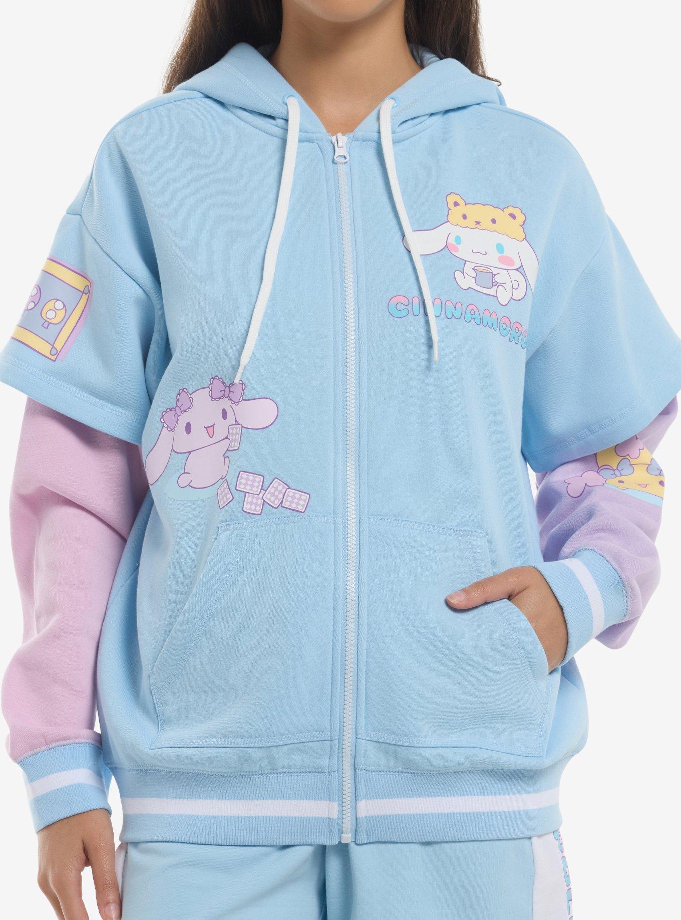 Cinnamoroll Sleepover Girls Twofer Hoodie, , hi-res