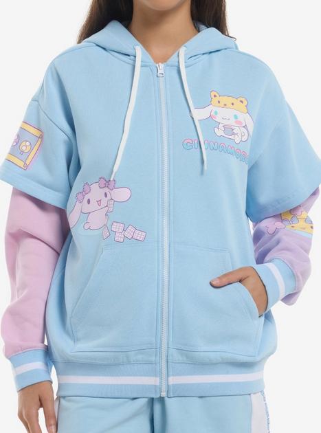 Cinnamoroll Sleepover Girls Twofer Hoodie | Hot Topic