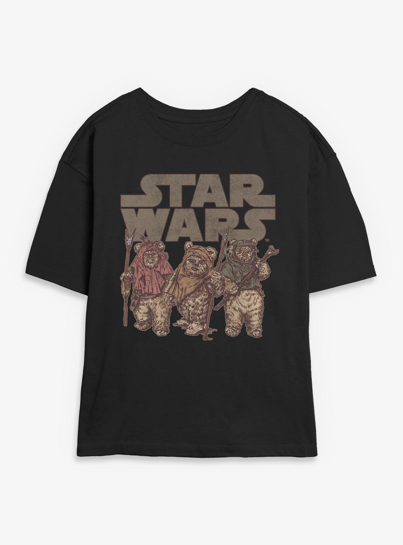 Star Wars Ewok Group Womens Skimmer T-Shirt, , hi-res