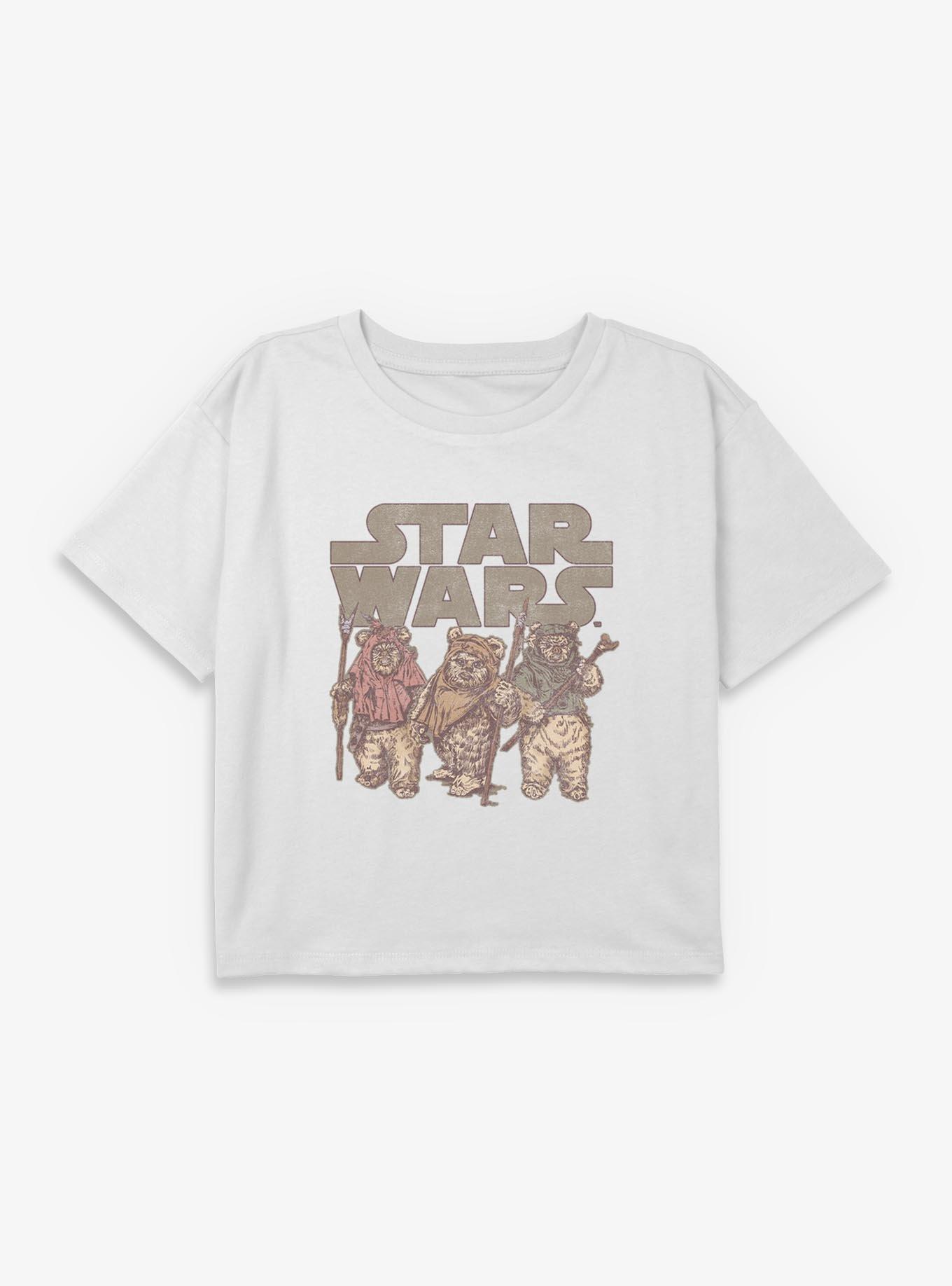 Star Wars Ewok Group Youth Girls Boxy T-Shirt, , hi-res