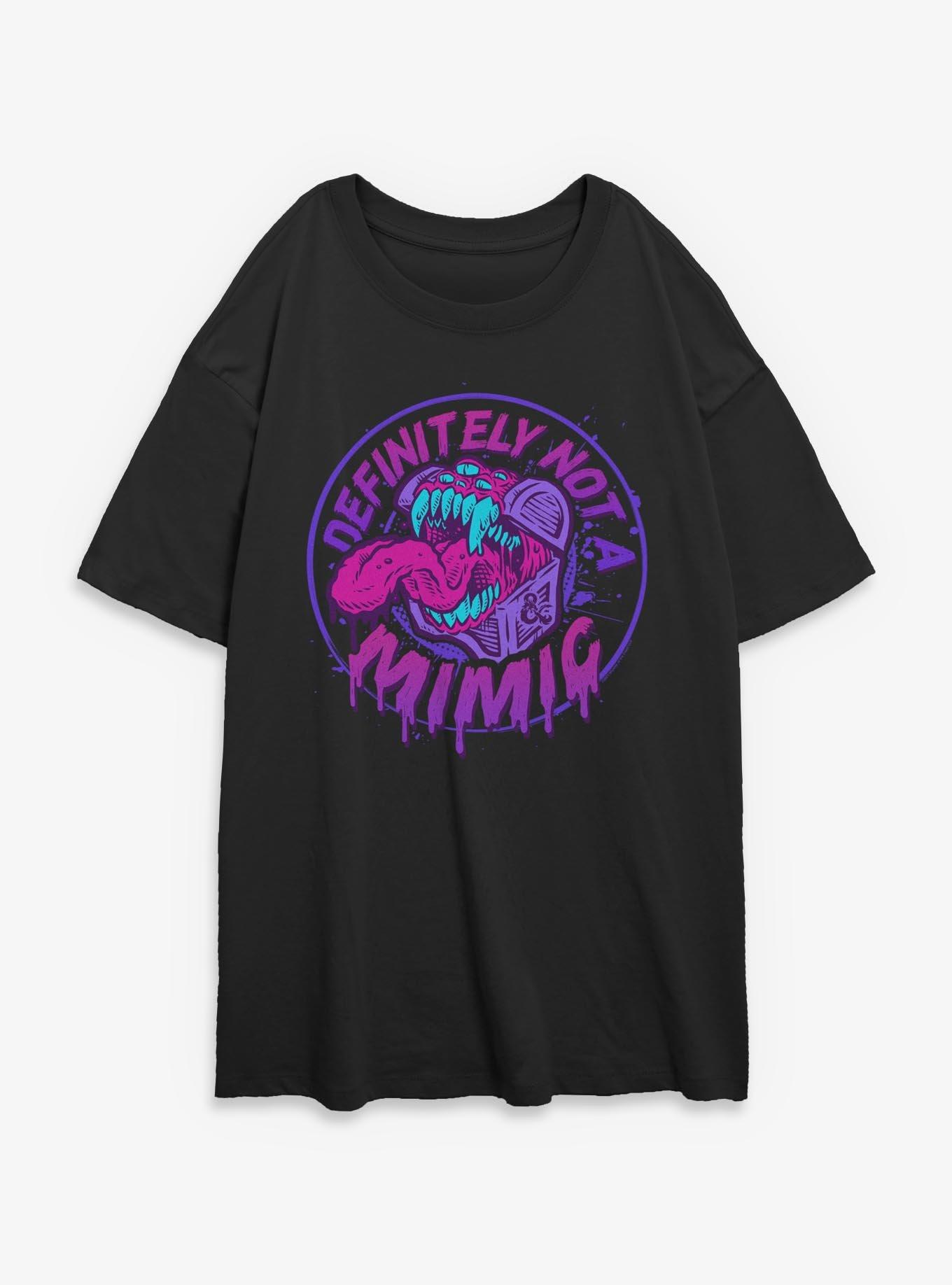 Dungeons & Dragons Definitely Not A Mimic Badge Womens Oversized T-Shirt, , hi-res