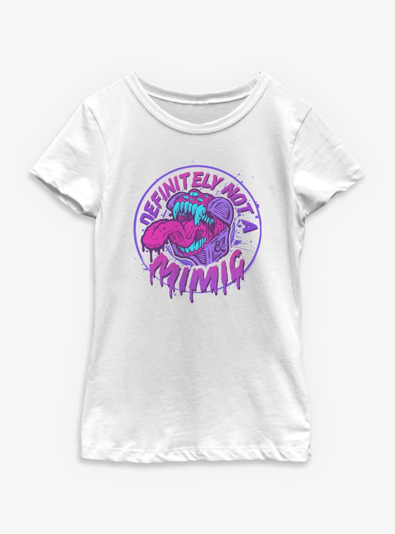 Dungeons & Dragons Definitely Not A Mimic Badge Youth Girls T-Shirt, , hi-res