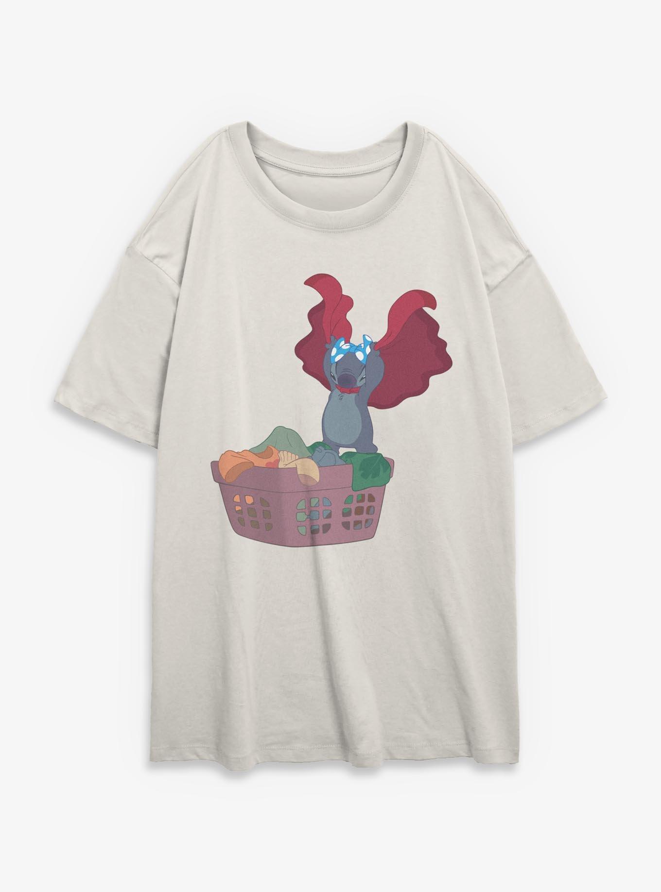 Disney Lilo & Stitch Laundry Monster Womens Oversized T-Shirt, , hi-res