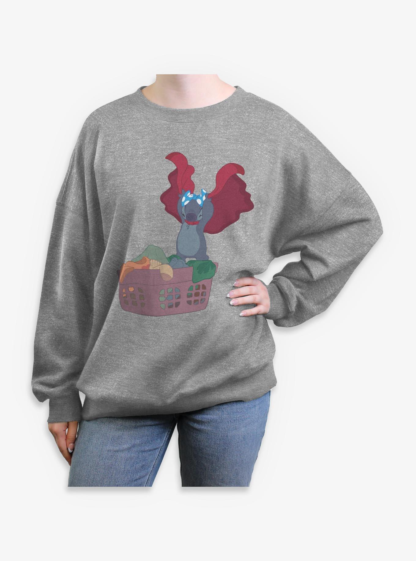 Disney Lilo & Stitch Laundry Monster Womens Oversized Sweatshirt, , hi-res