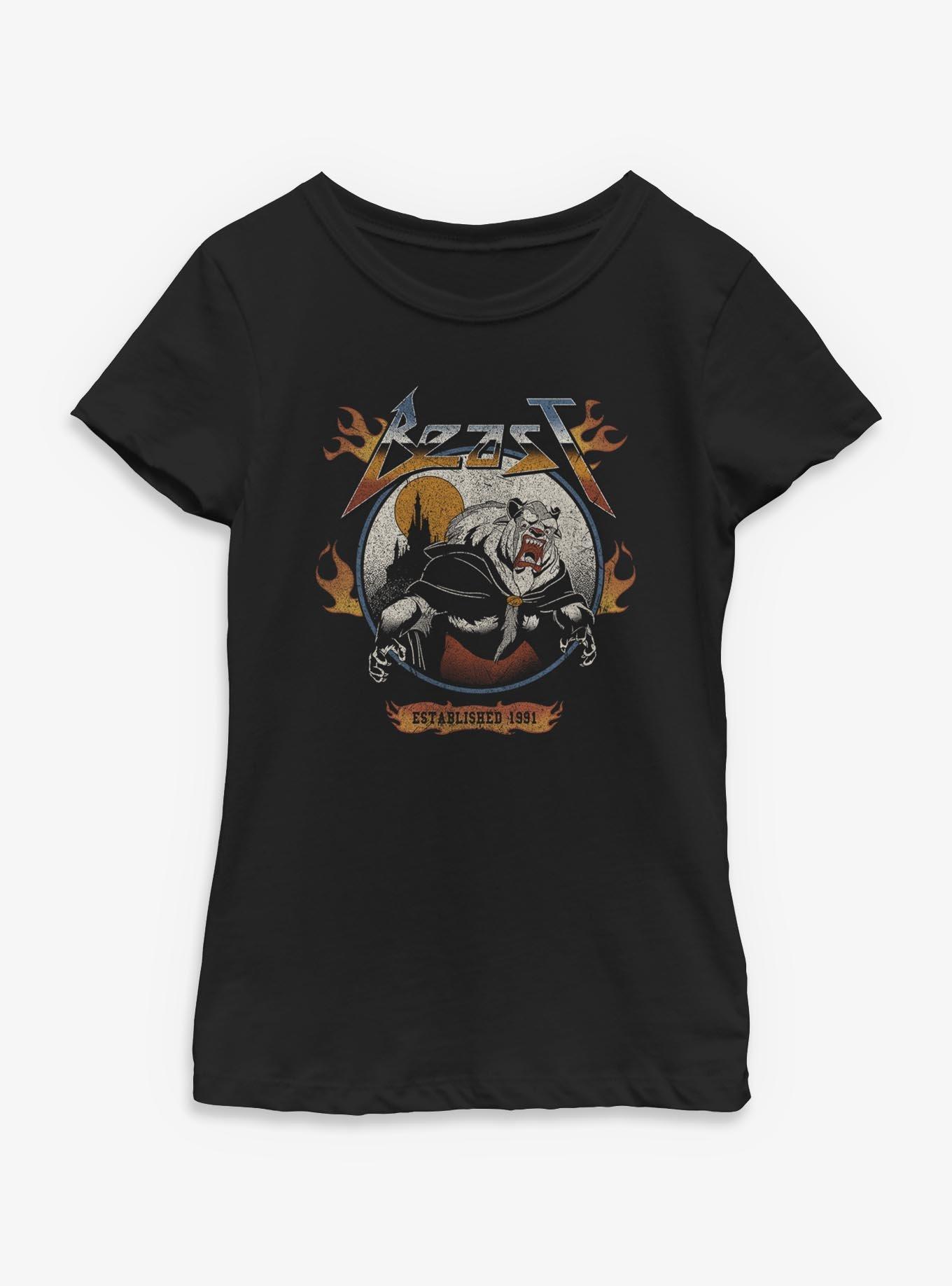 Disney Beauty and the Beast Beast Flame Youth Girls T-Shirt, , hi-res